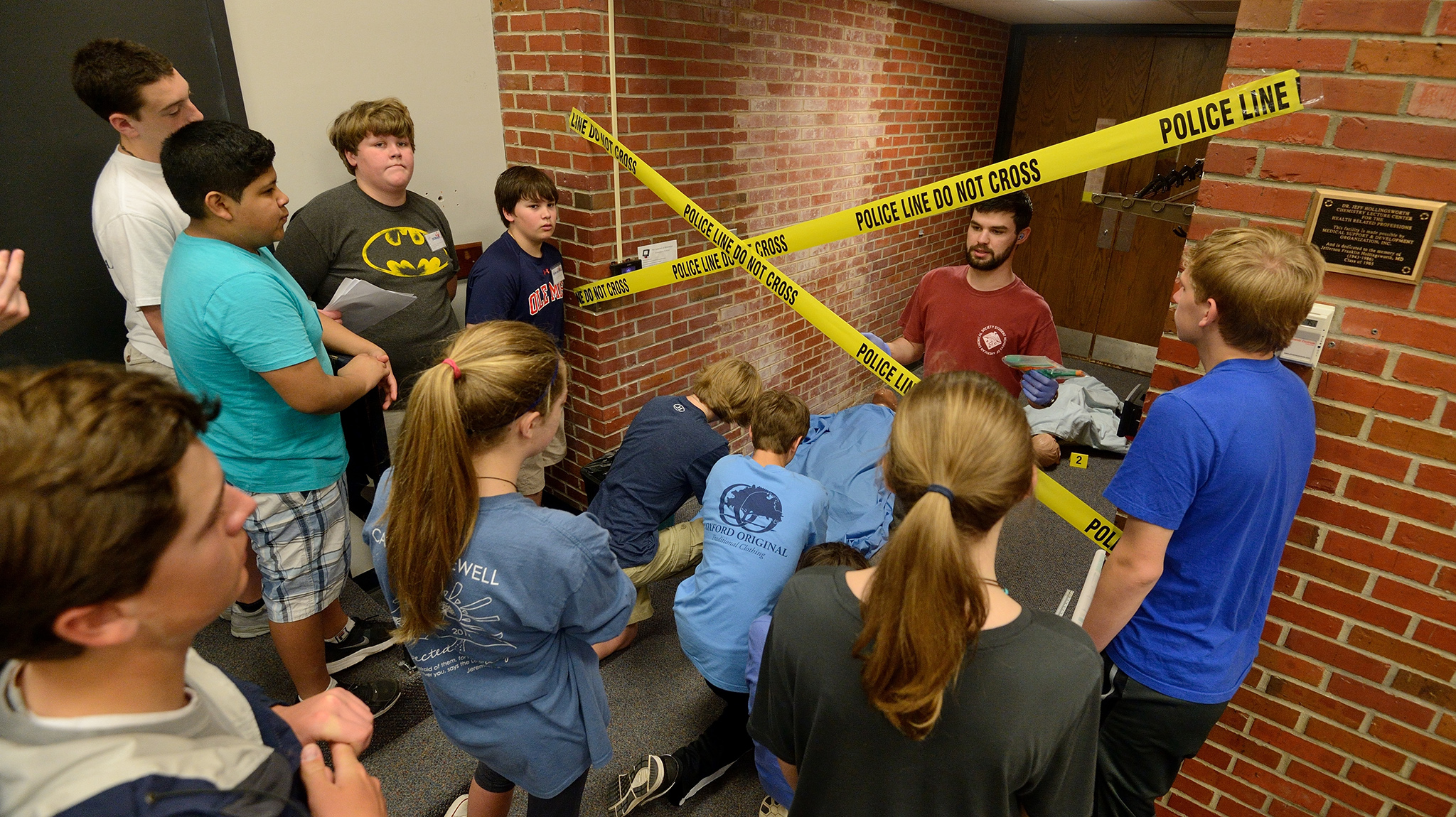 Gifted Middle School Students Probe Faux Crime Scene on UM Campus ...