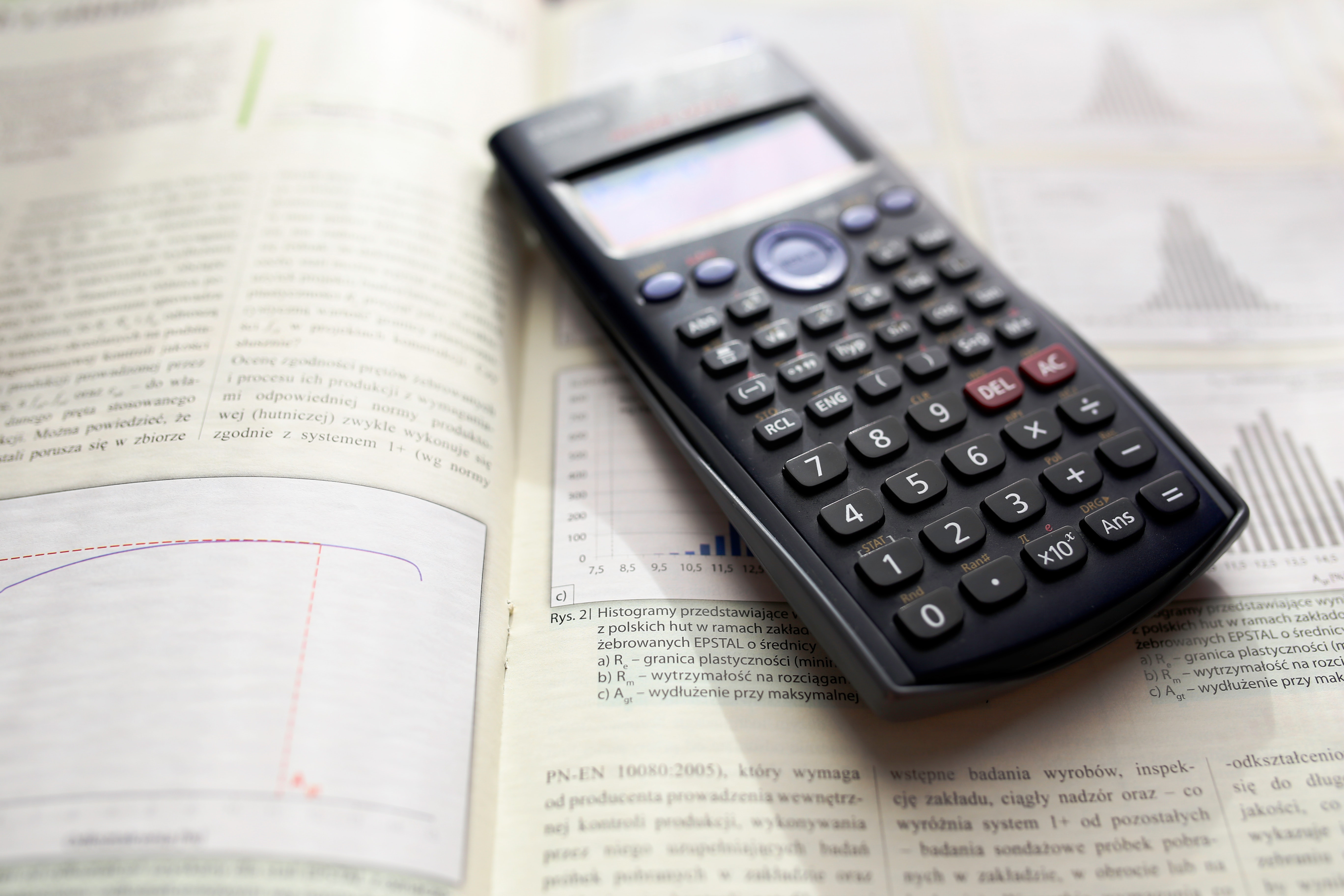 Scientific calculator, Book, Physics, Studying, Student, HQ Photo