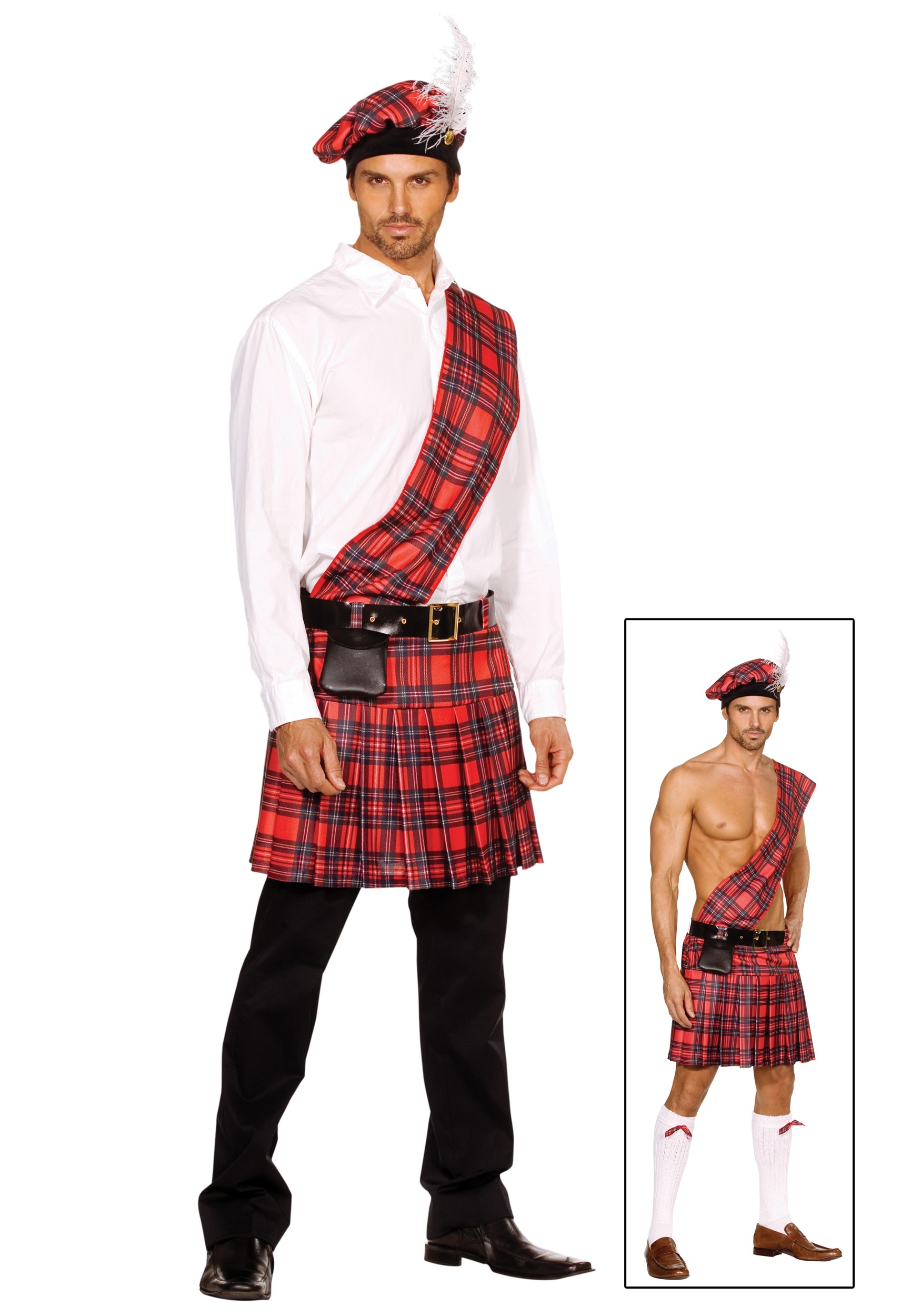Mens Scottish Costume - Adult Scottish Kilt Costumes