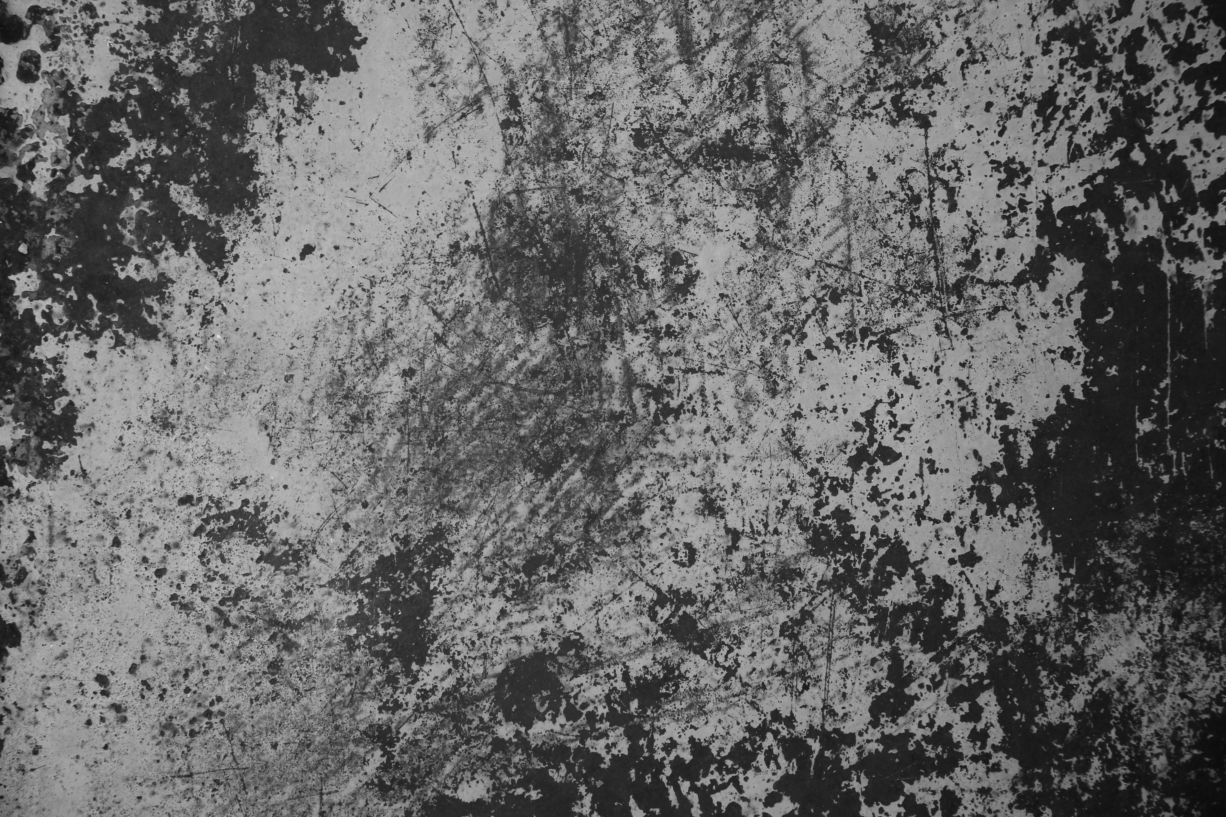 grunge texture black white painted metal chipped old surface ...