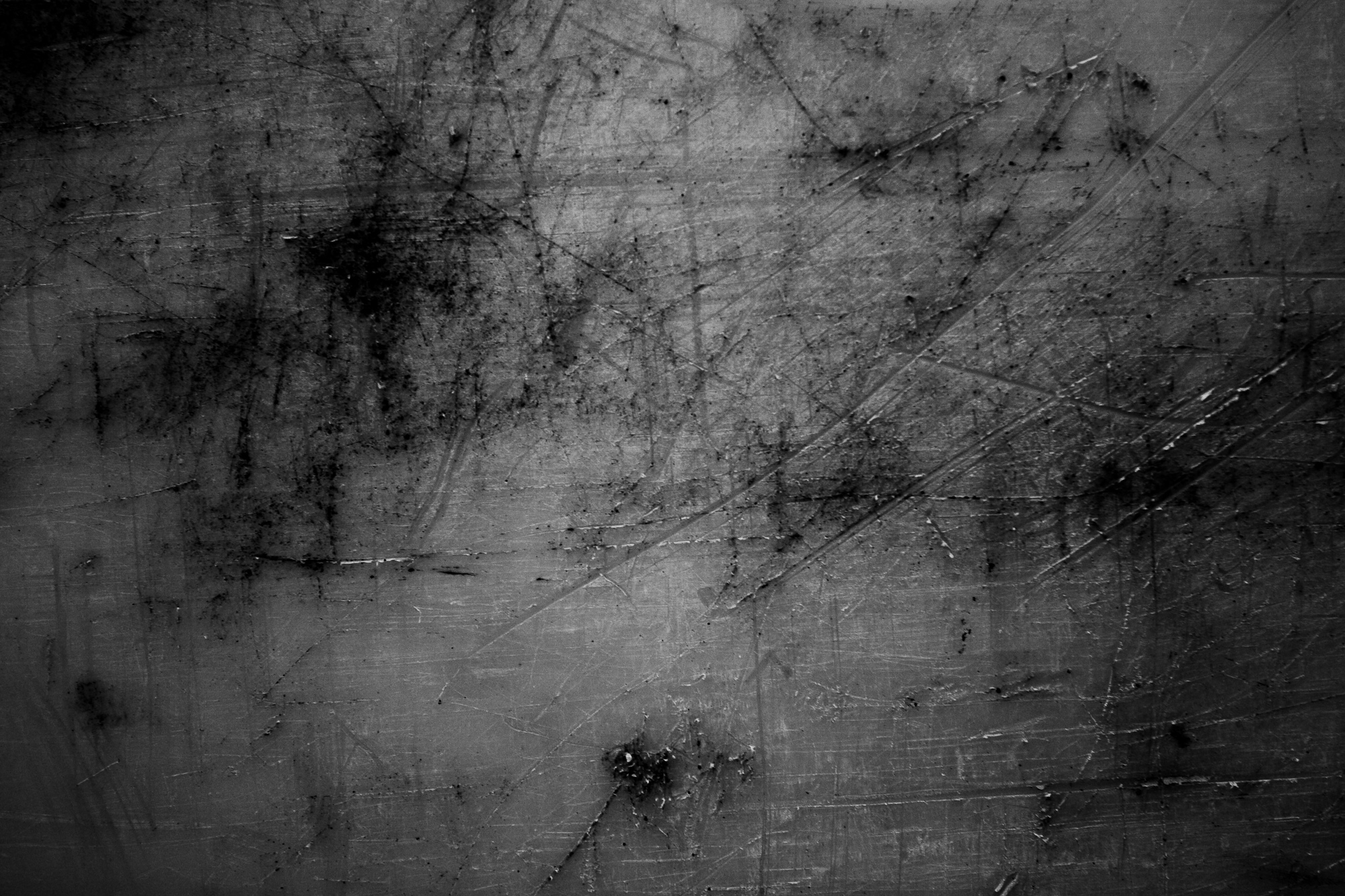 Scratched plastic photo