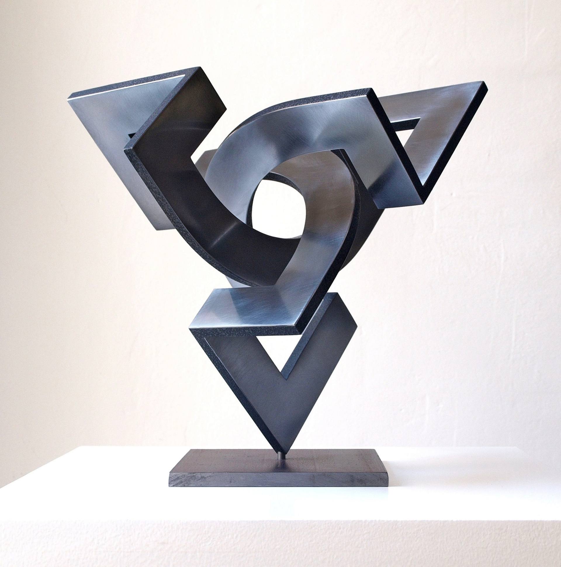 Saatchi Art: dynamic dimension_steel Sculpture by Nikolaus Weiler