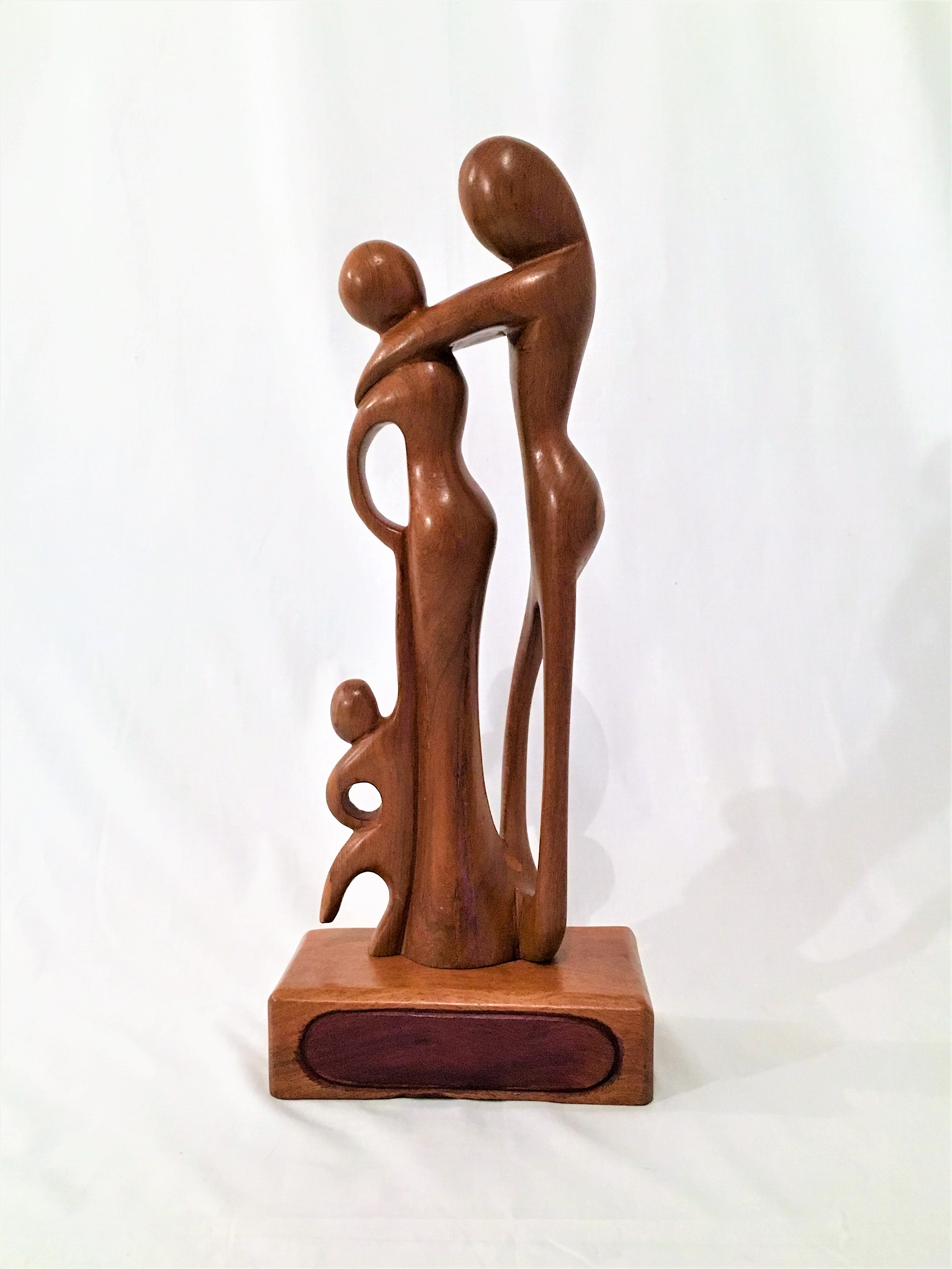 Wood Sculpture The Family