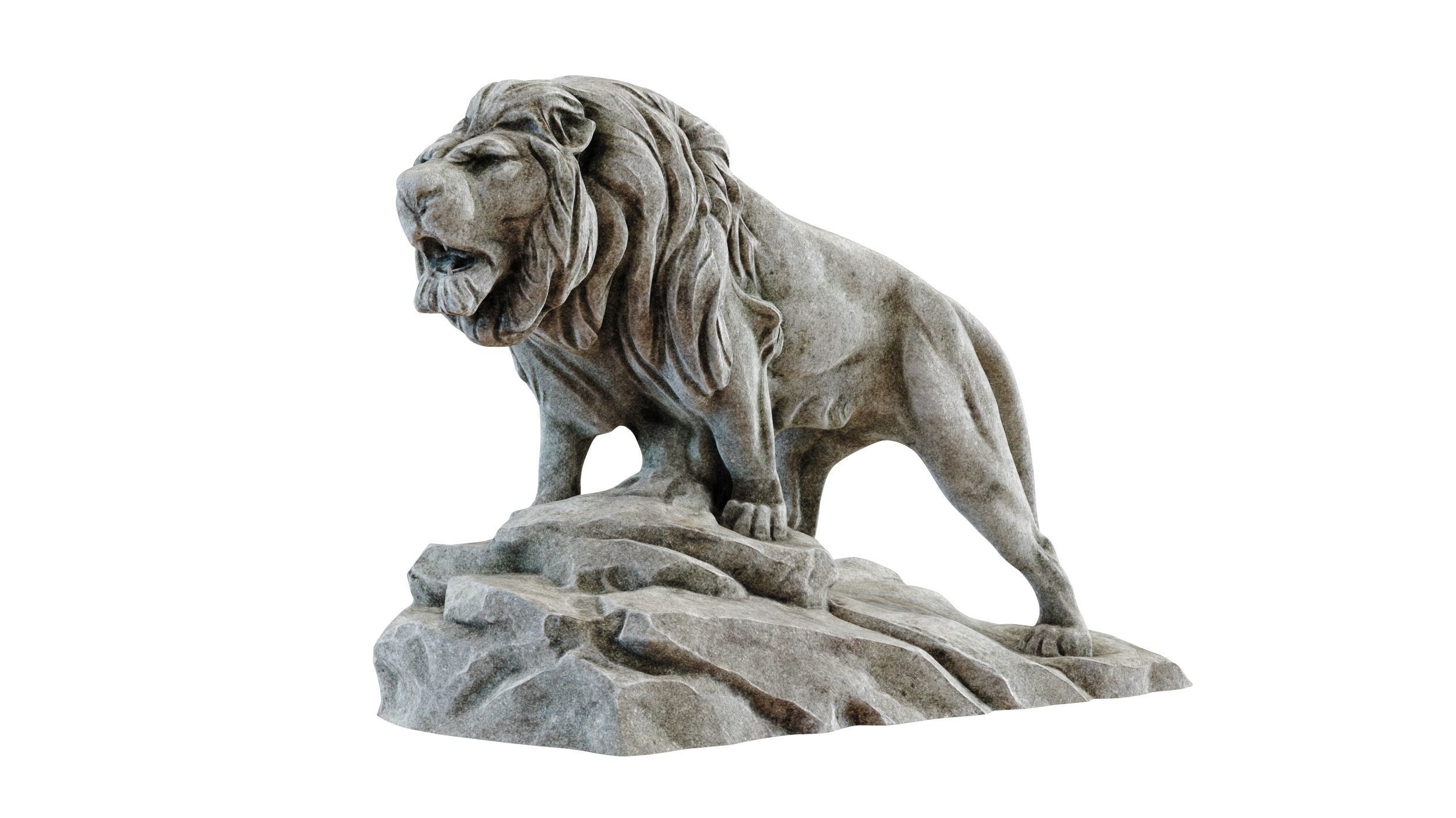 Lion Sculpture guardian 3D model | CGTrader