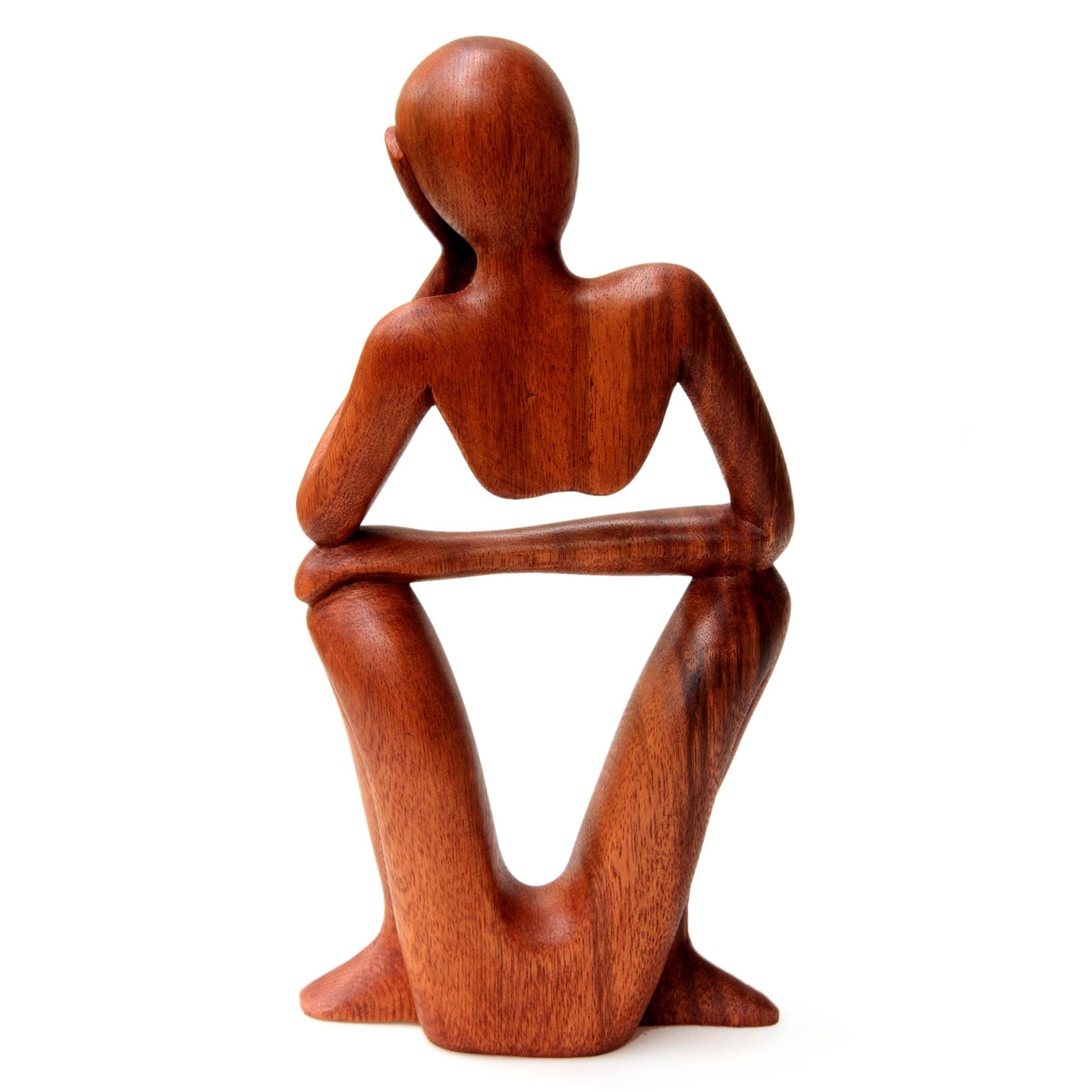 Handmade Thinking of You Wood sculpture (INDONESIA) - Free Shipping ...