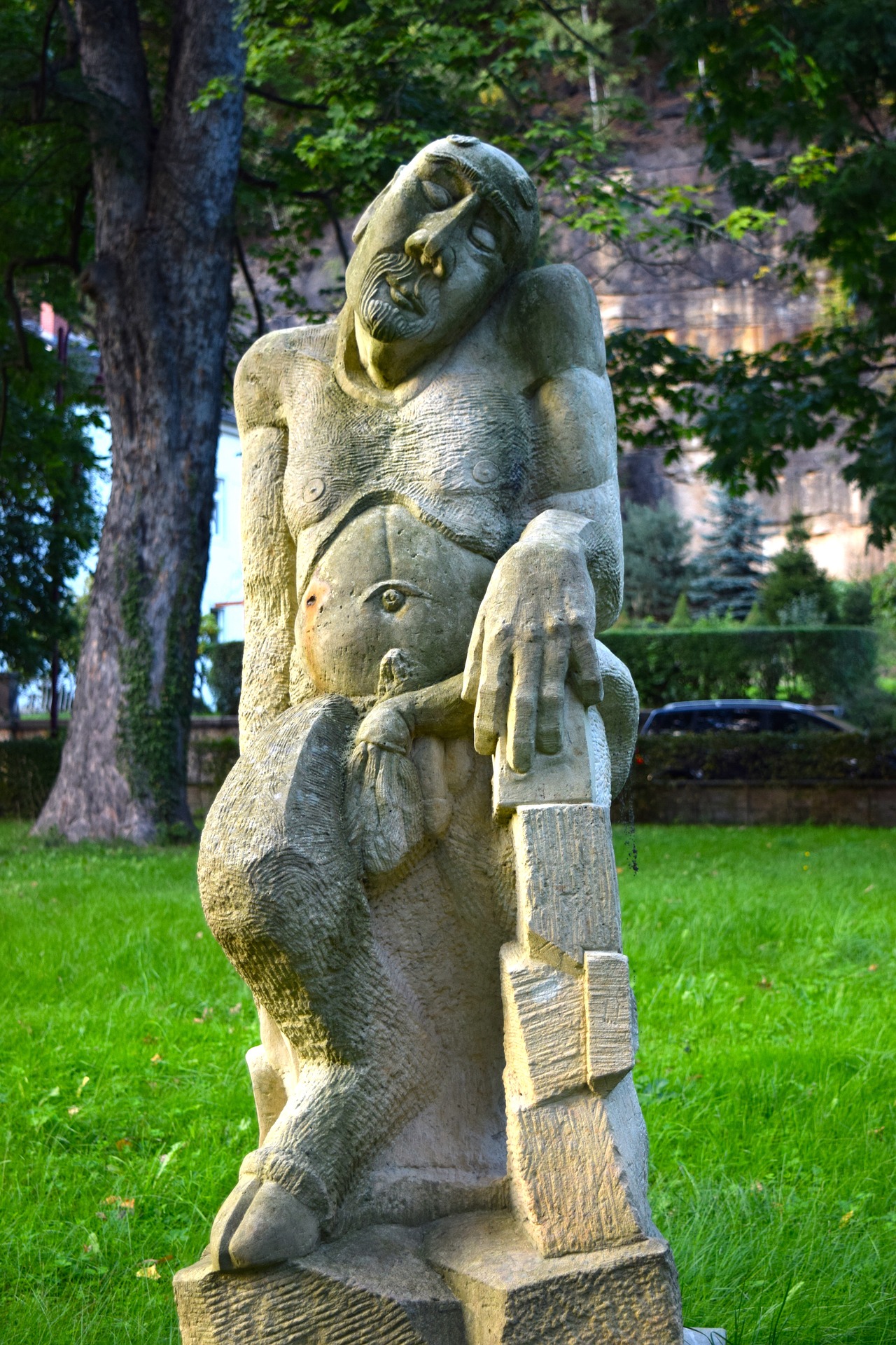 Sculpture of a man photo