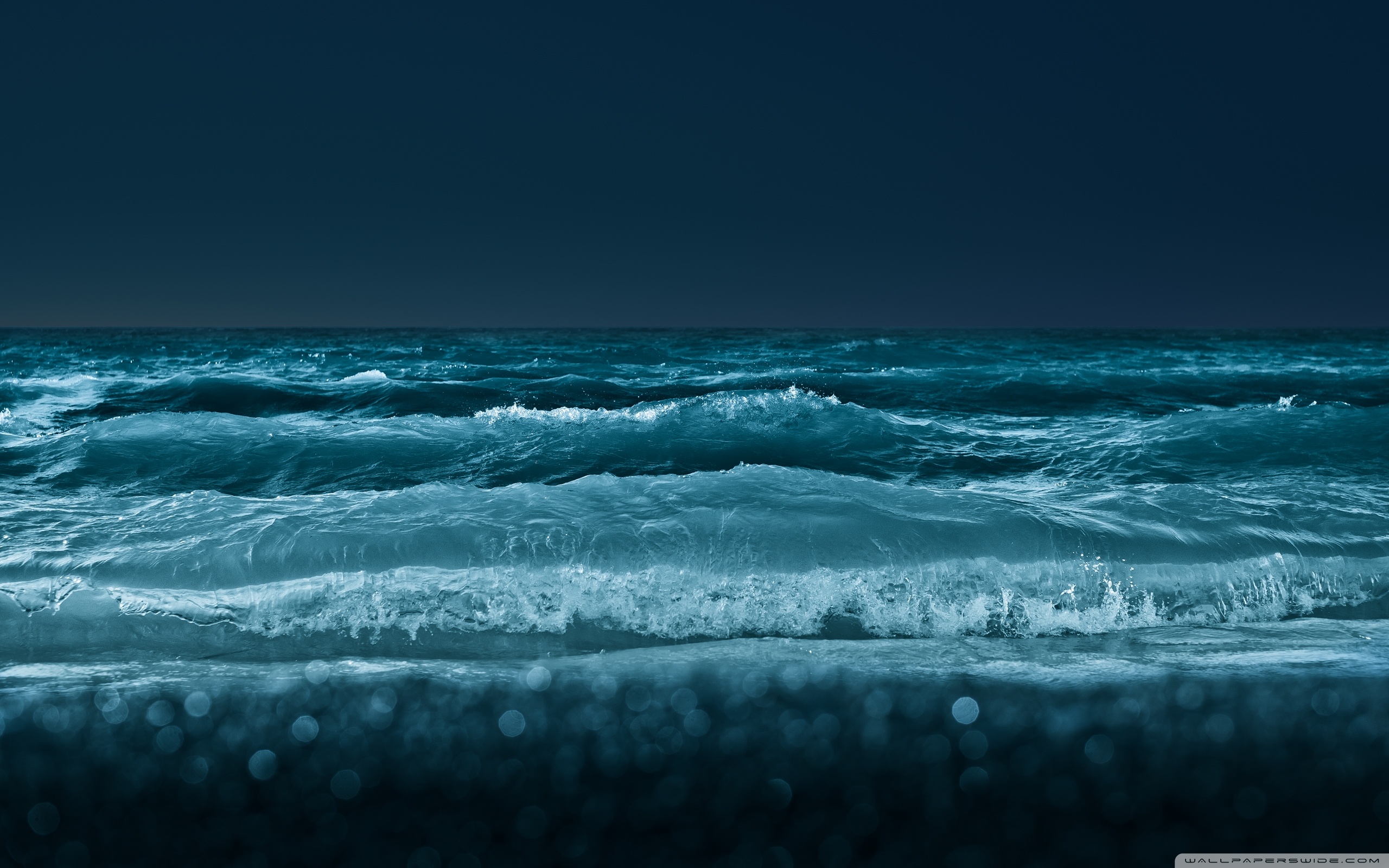 Sea At Night ❤ 4K HD Desktop Wallpaper for 4K Ultra HD TV • Dual ...