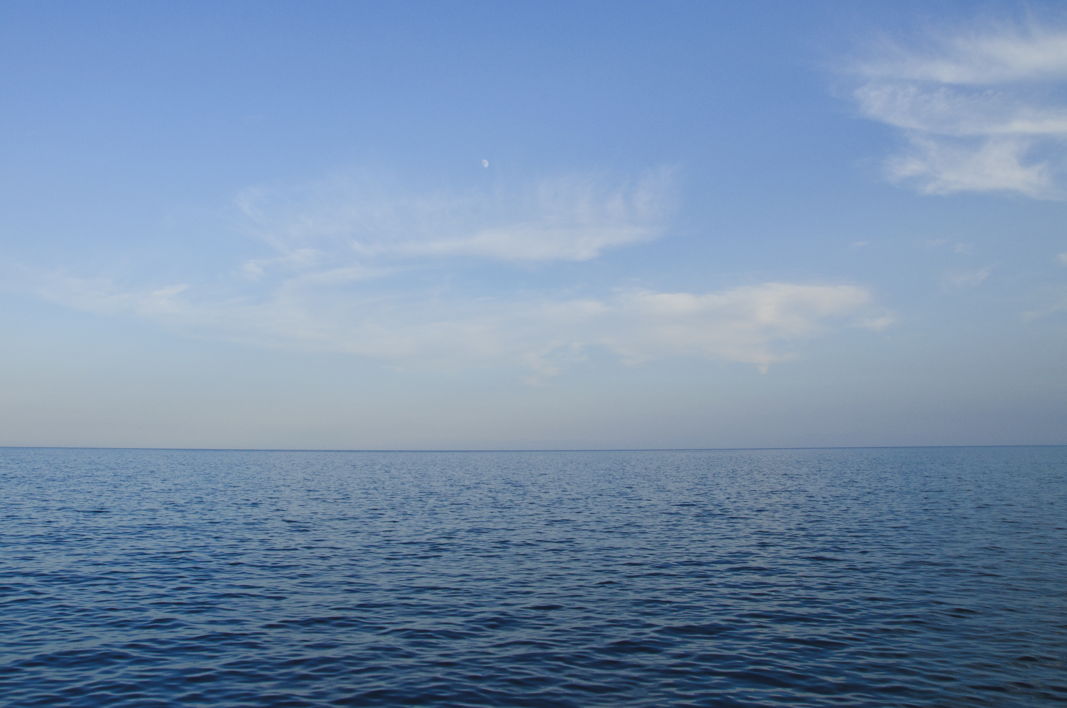 Sea, Blue, Calm, Cloud, Cloudy, HQ Photo