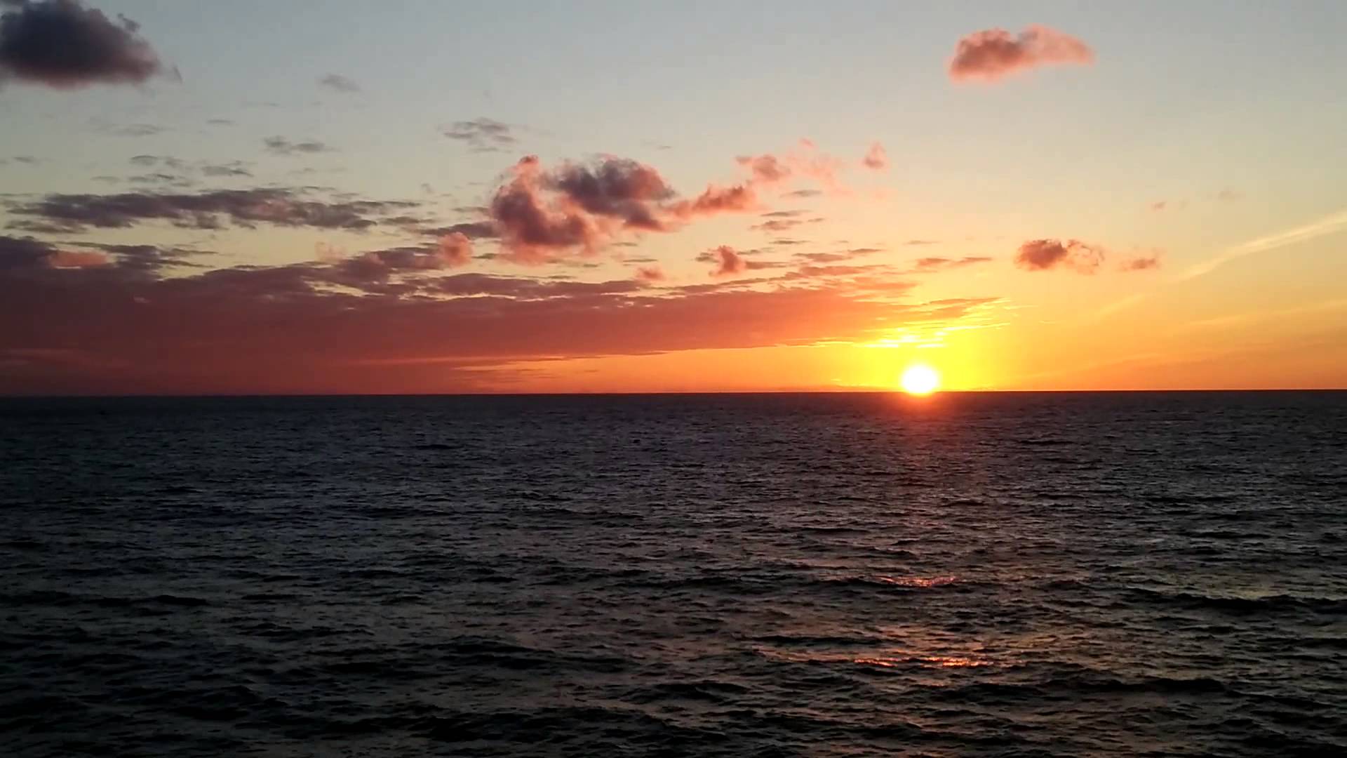 Sunset at sea photo
