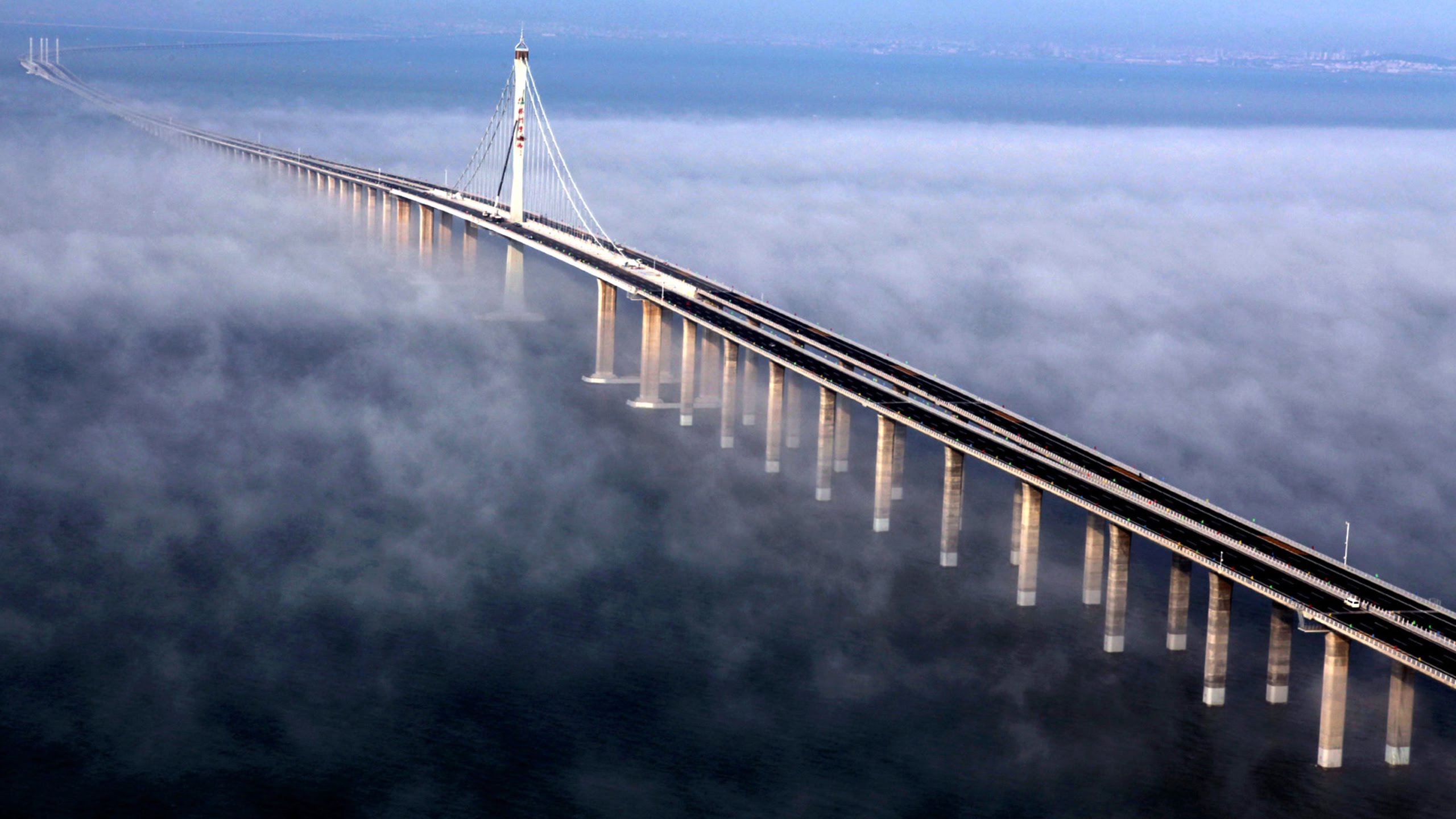 World's Longest Sea Bridge in China (26.4 miles long) - YouTube
