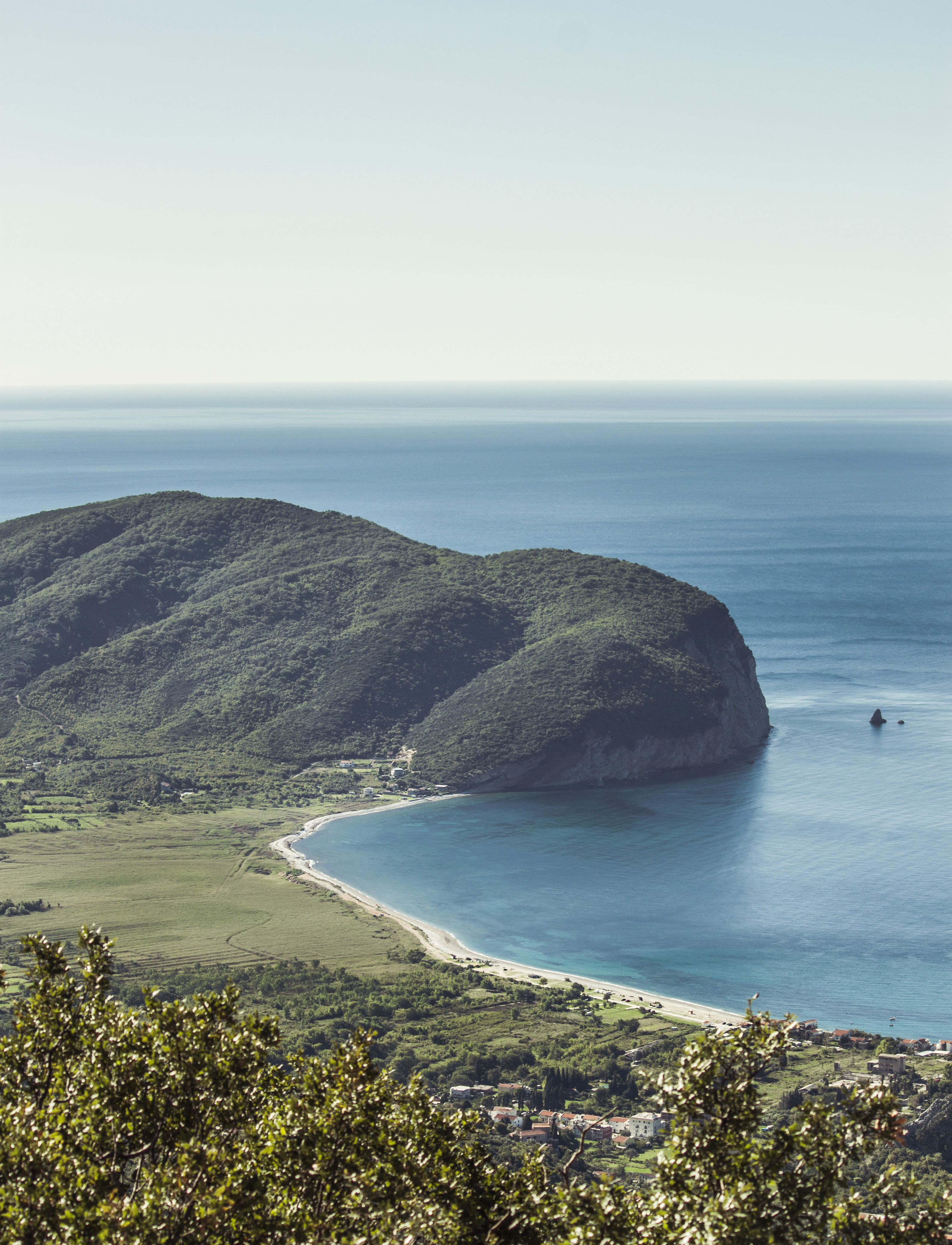 Sea coast in montenegro photo