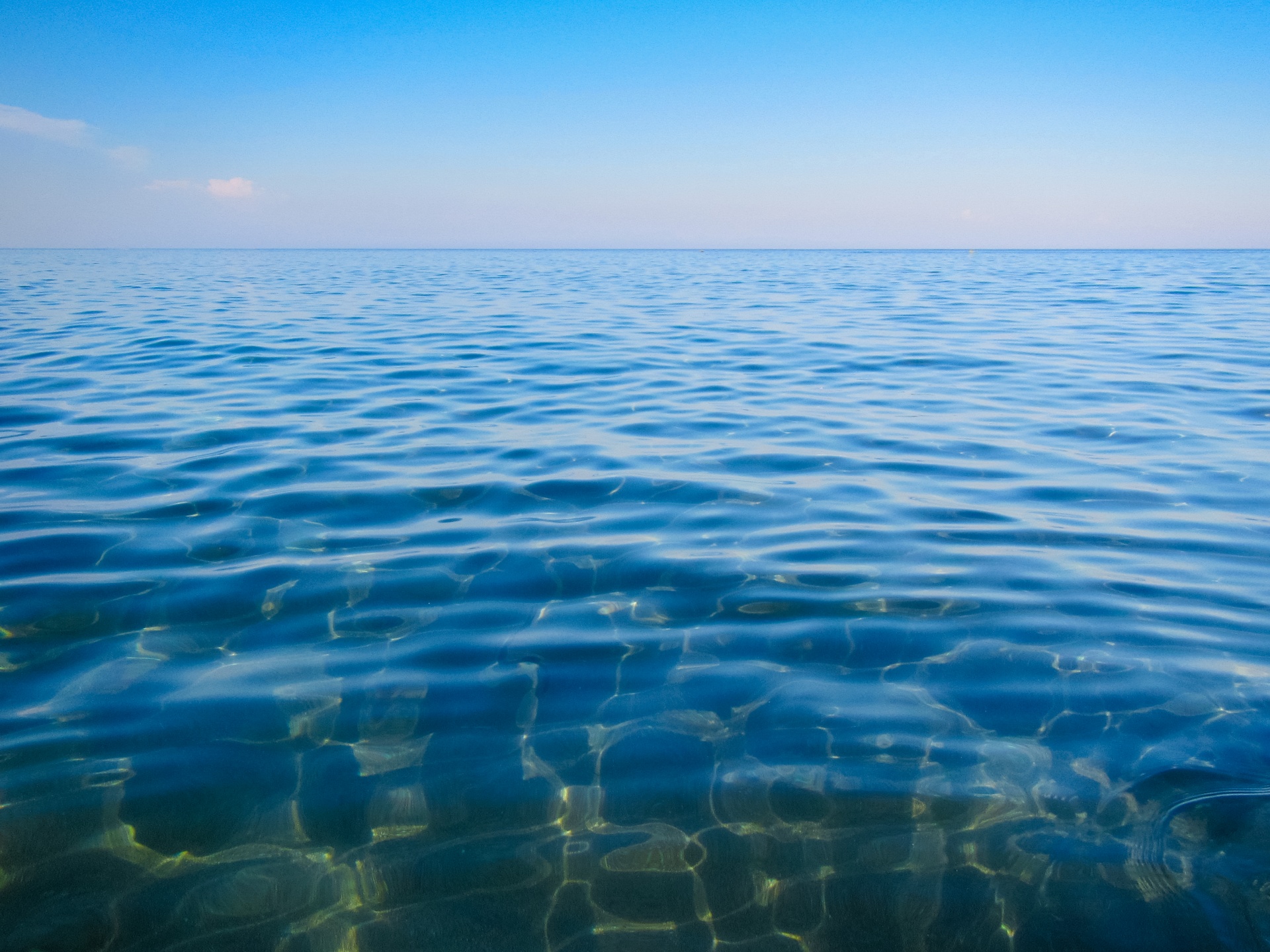 Sea Surface And Horizon Free Stock Photo - Public Domain Pictures