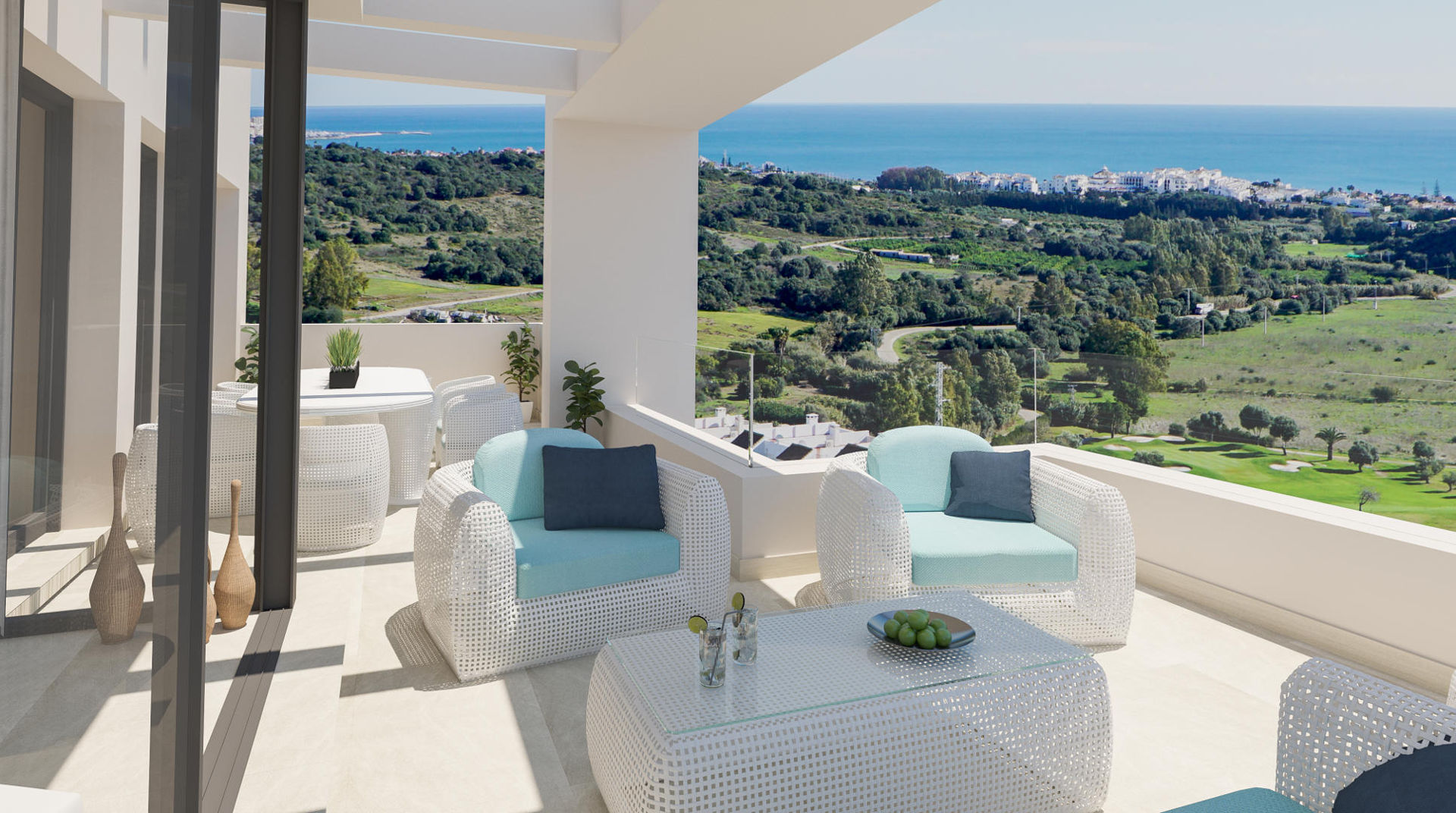 Mirador de Estepona Golf new build sea view apartment • Realista