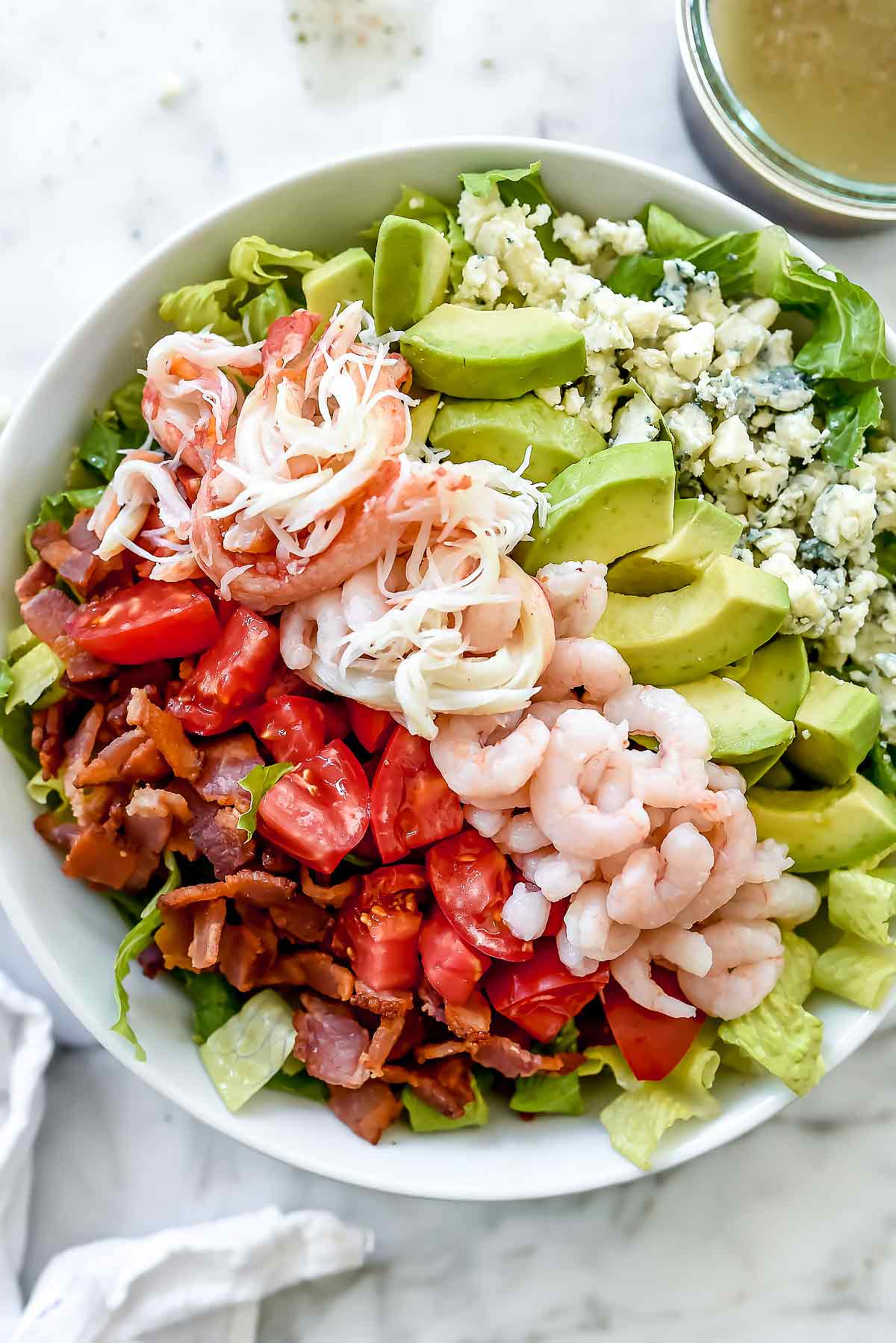 Crab and Shrimp Seafood Cobb Salad | foodiecrush.com