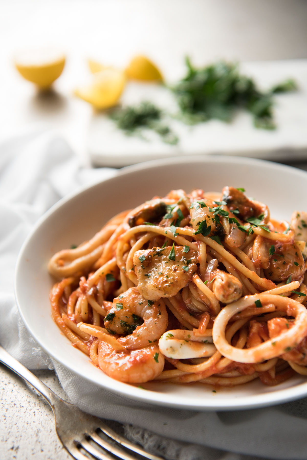 Seafood Spaghetti Marinara | RecipeTin Eats