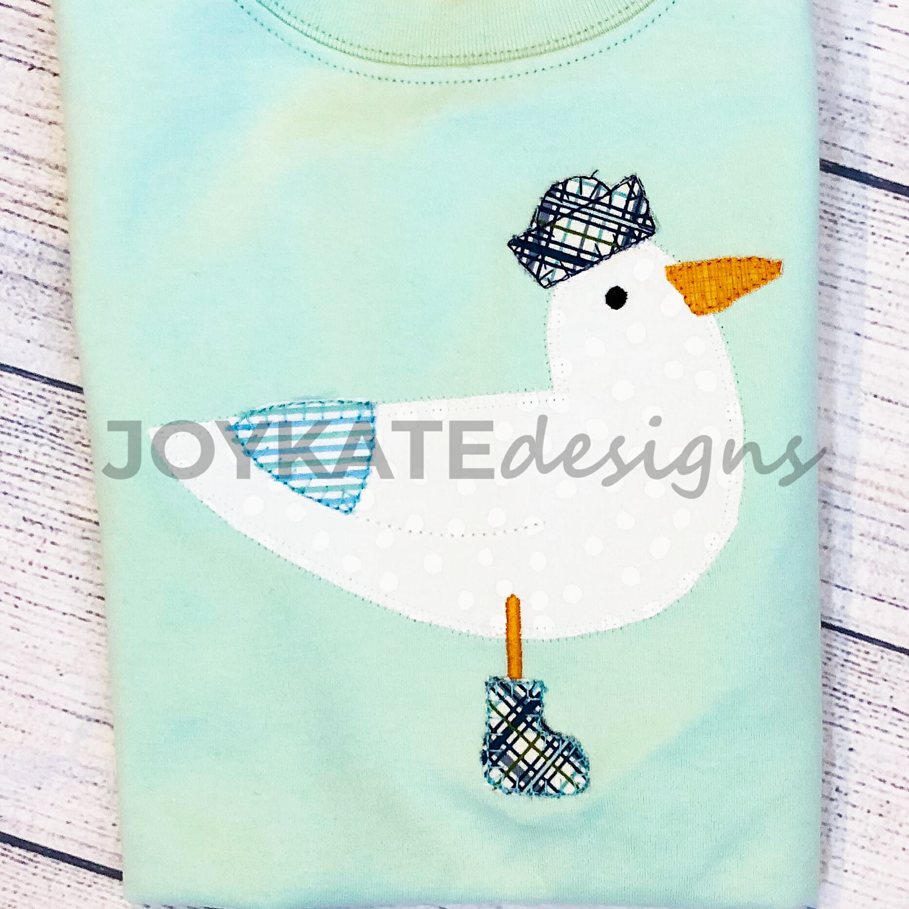 Seagull Applique Embroidery Design | Joy Kate Designs