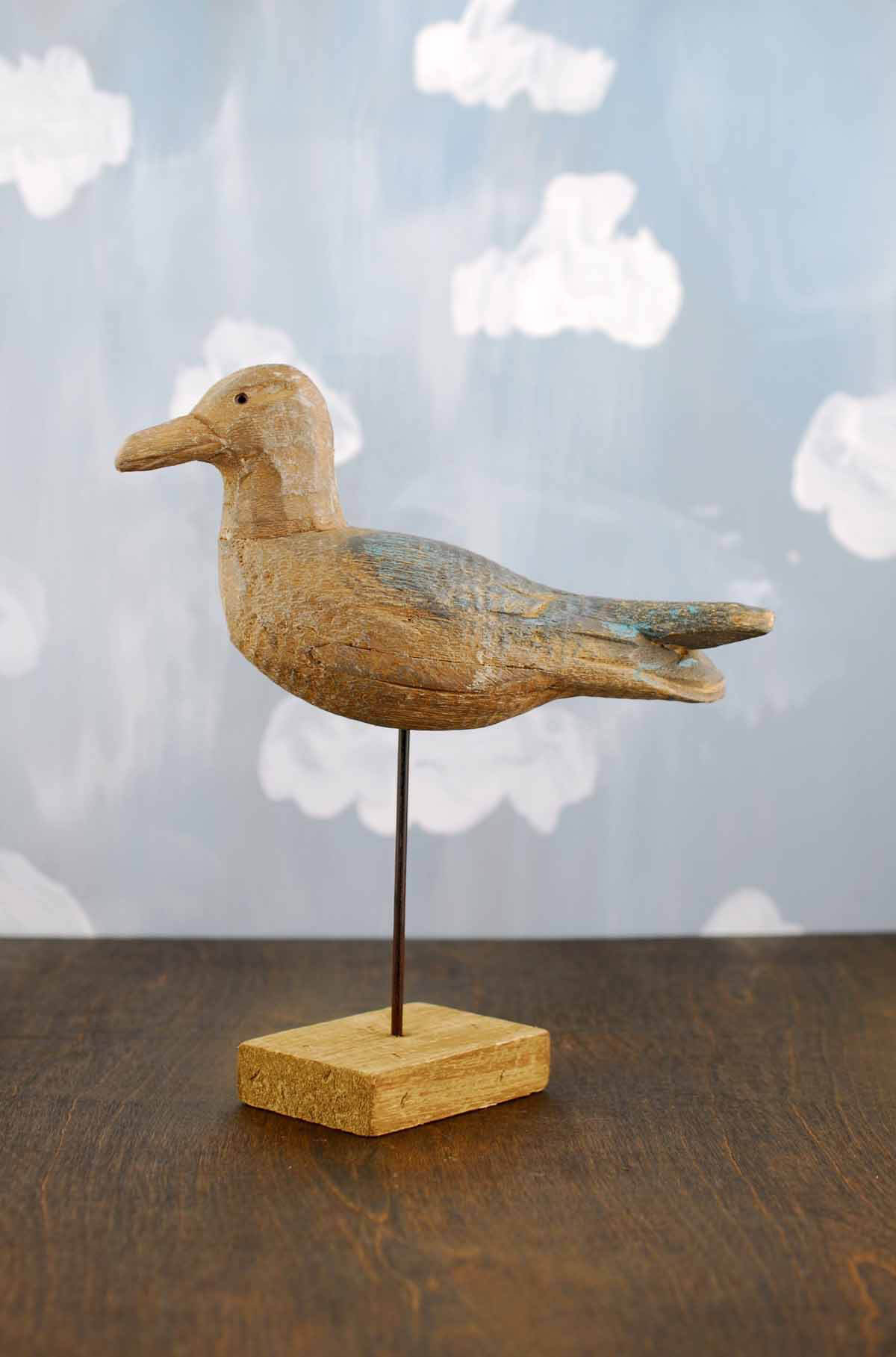 Hand-Carved Driftwood Seagull 9in