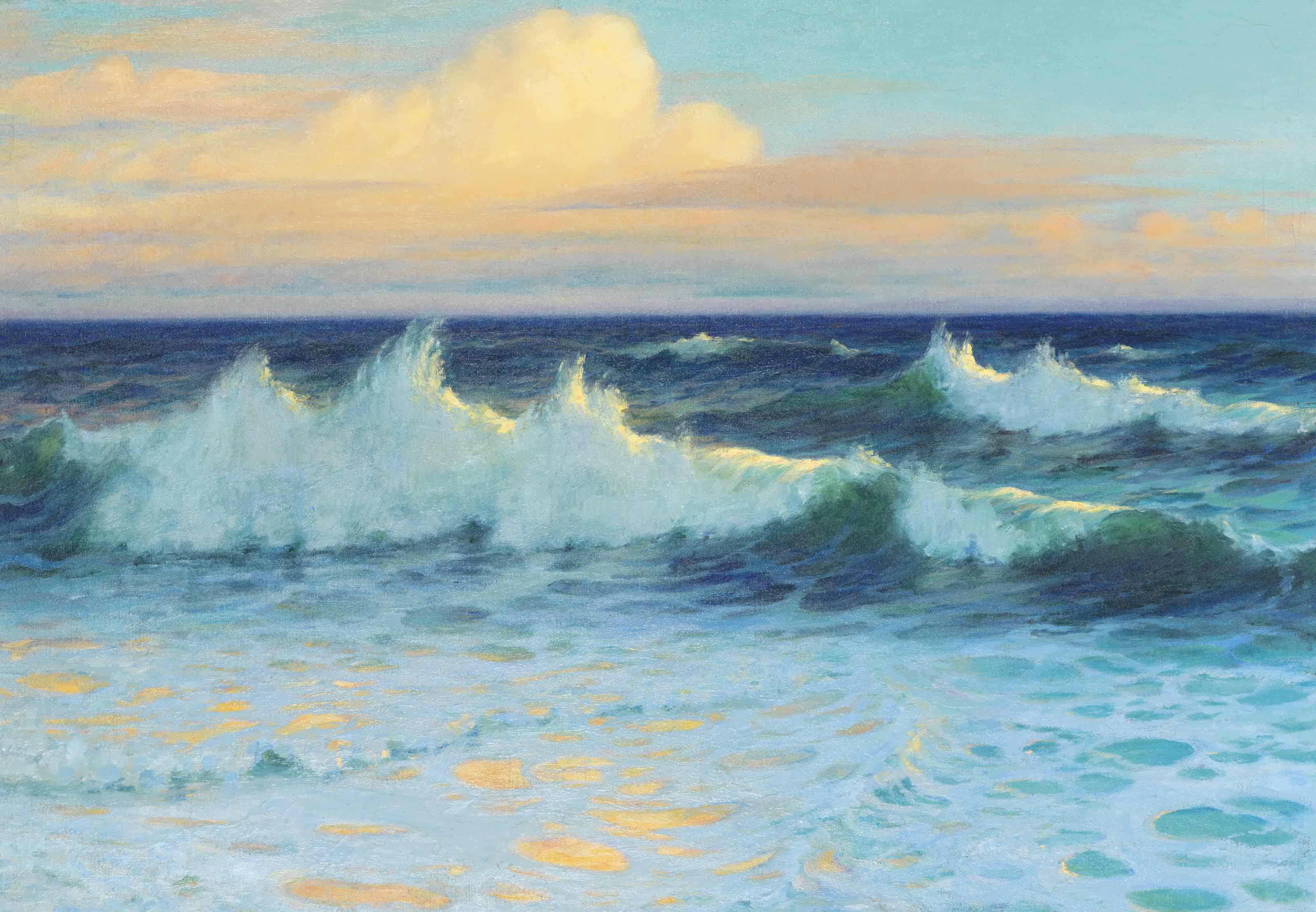 LIONEL WALDEN (1861-1933), Seascape--Waves Christie's Seascape--Waves