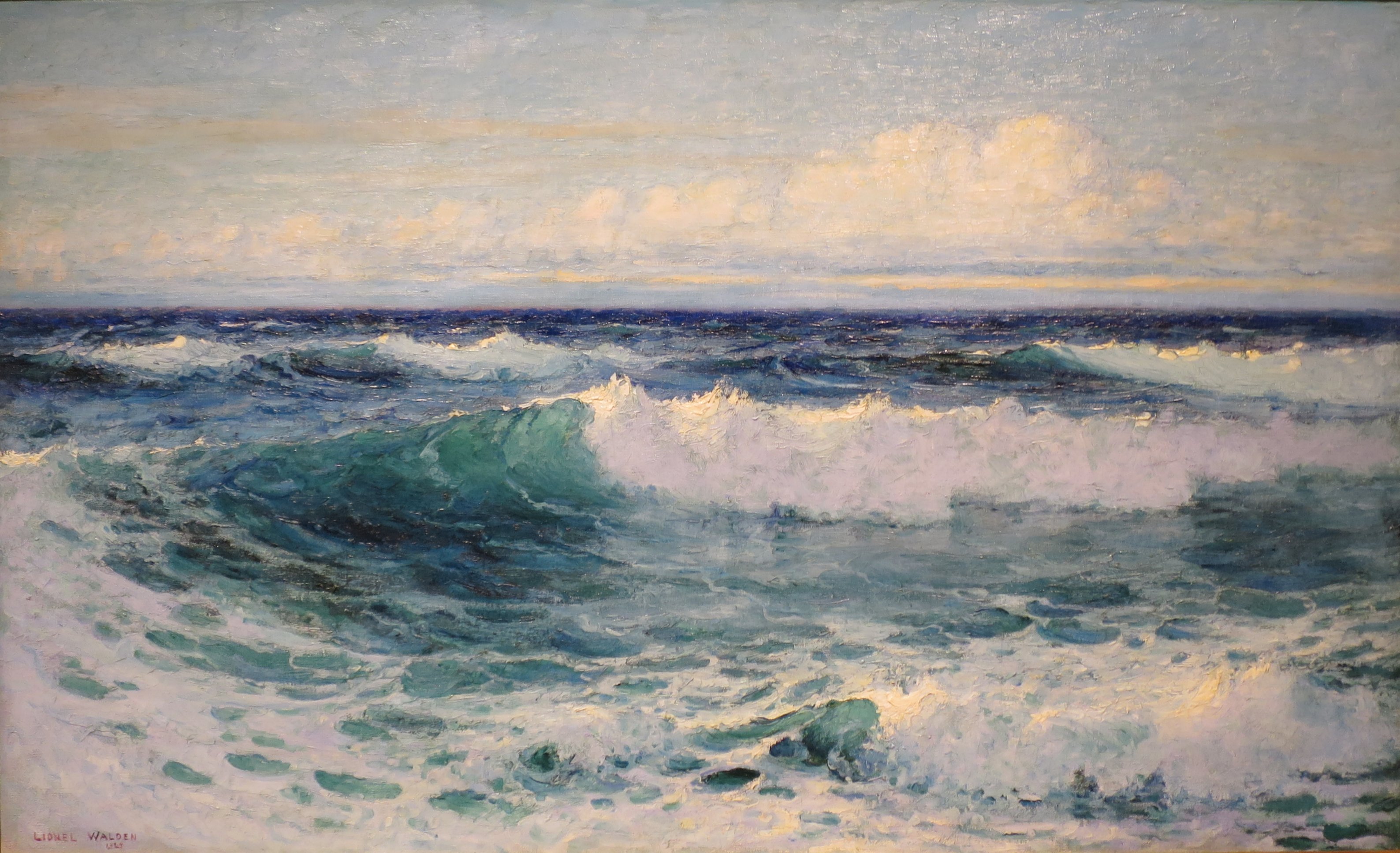 File:'Hawaiian Seascape' by Lionel Walden, oil on canvas, 1928 ...