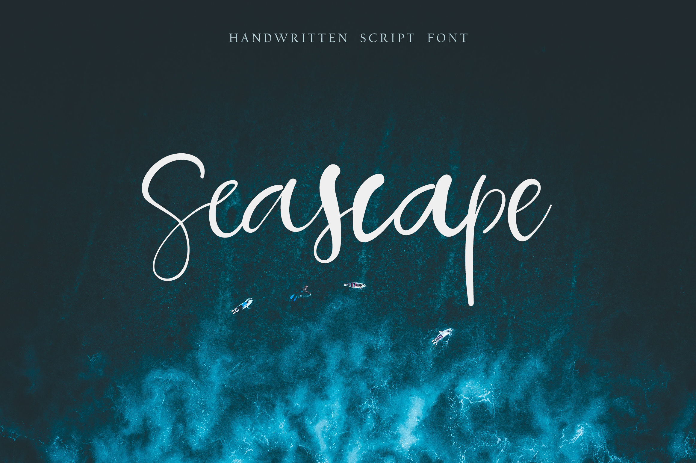 Seascape script. | Pixelify | Best Free Fonts, Mockups, Templates ...