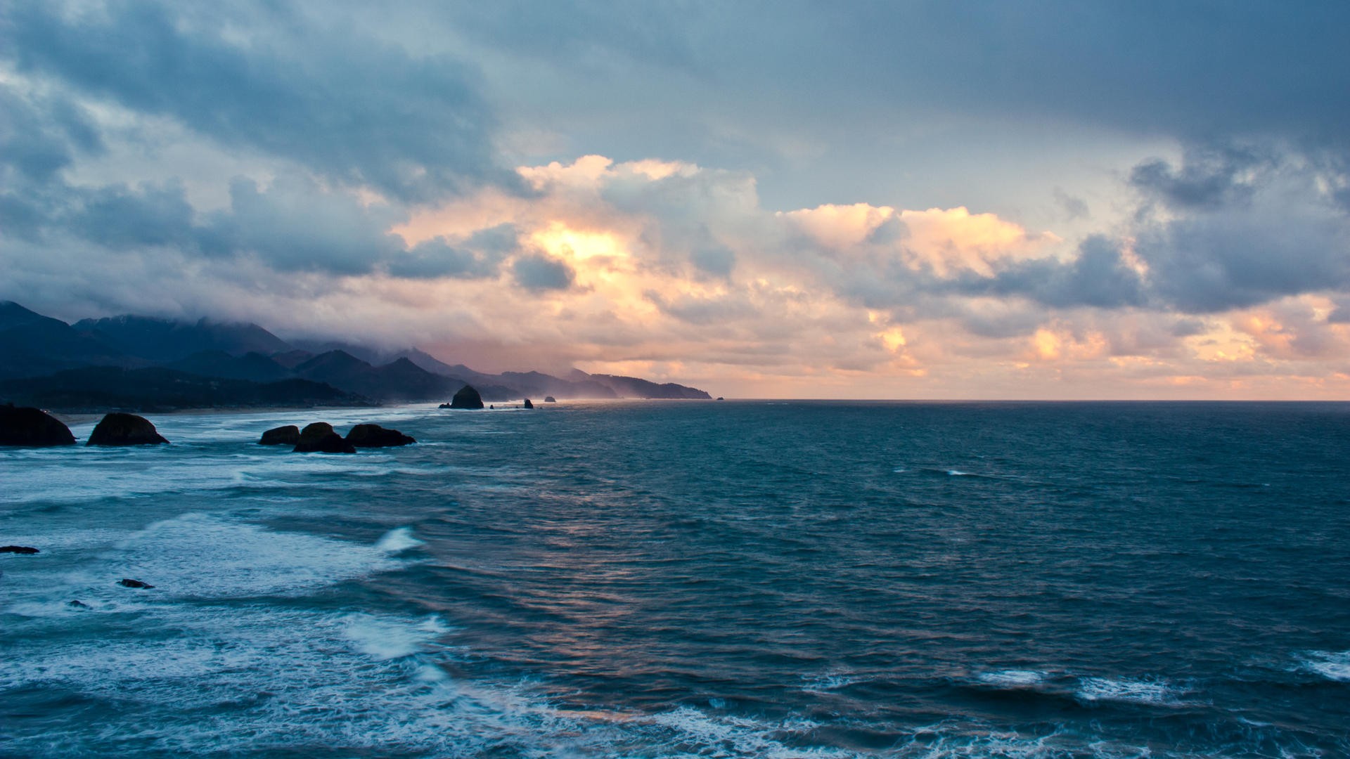 Oceans: Rocks Clouds Coast Seascape Sunset Beautiful Sea Ocean View ...