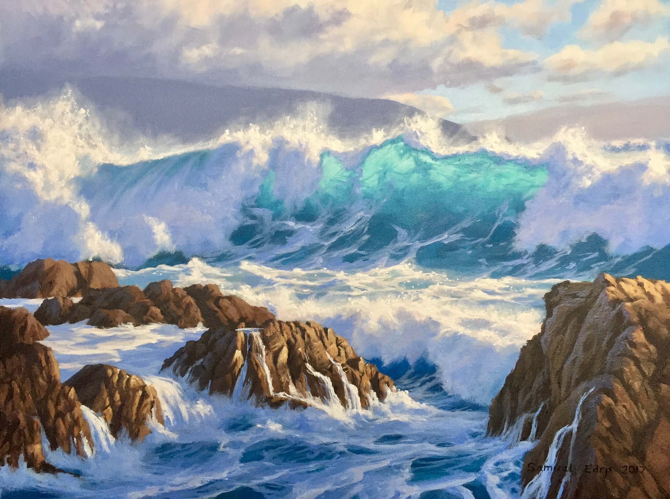 Painting an Epic Seascape - PART 1 - Creating the Composition and ...
