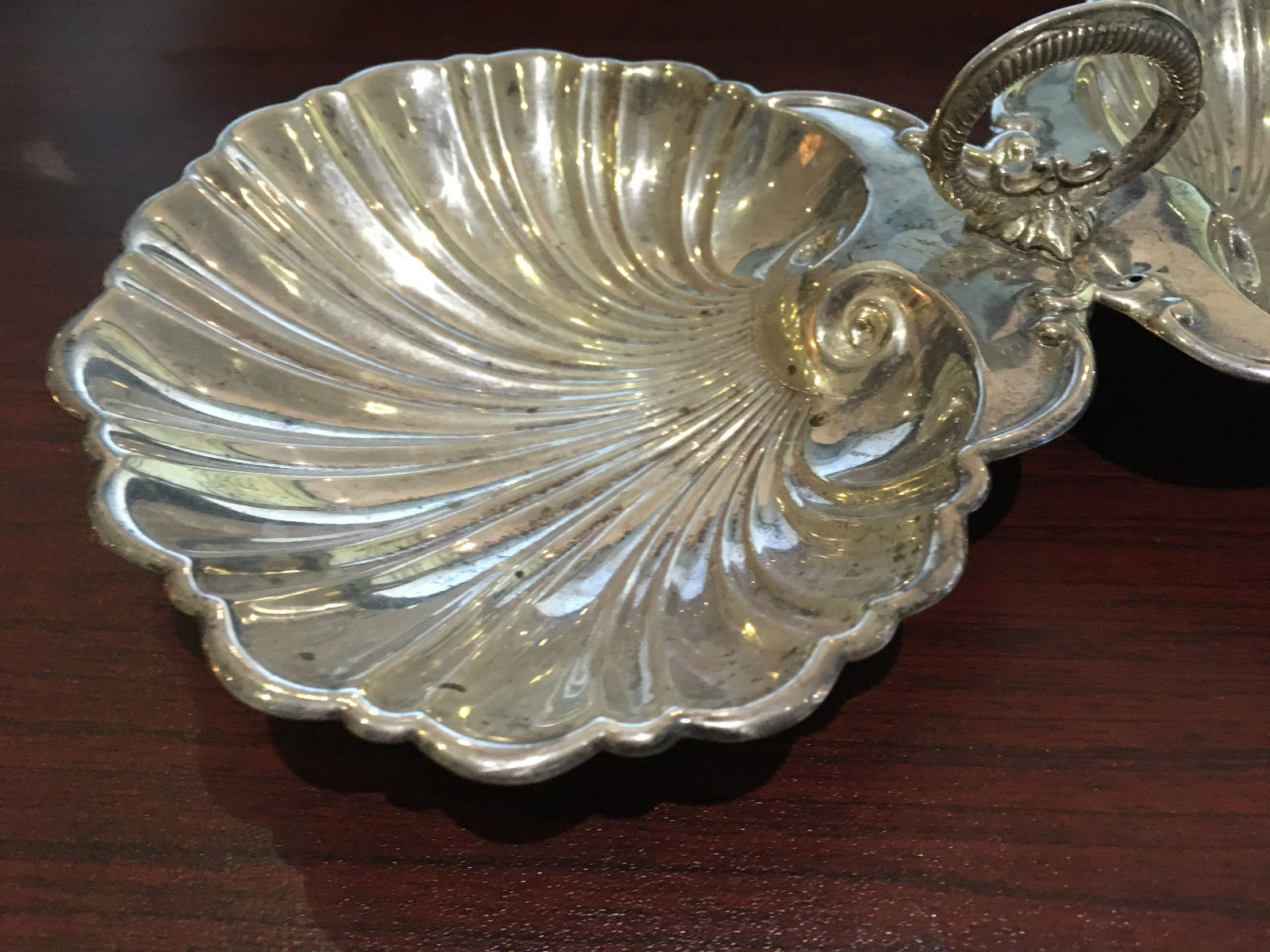 Sterling Silver Seashell Candy Dish STAMPED - Tangible Investments