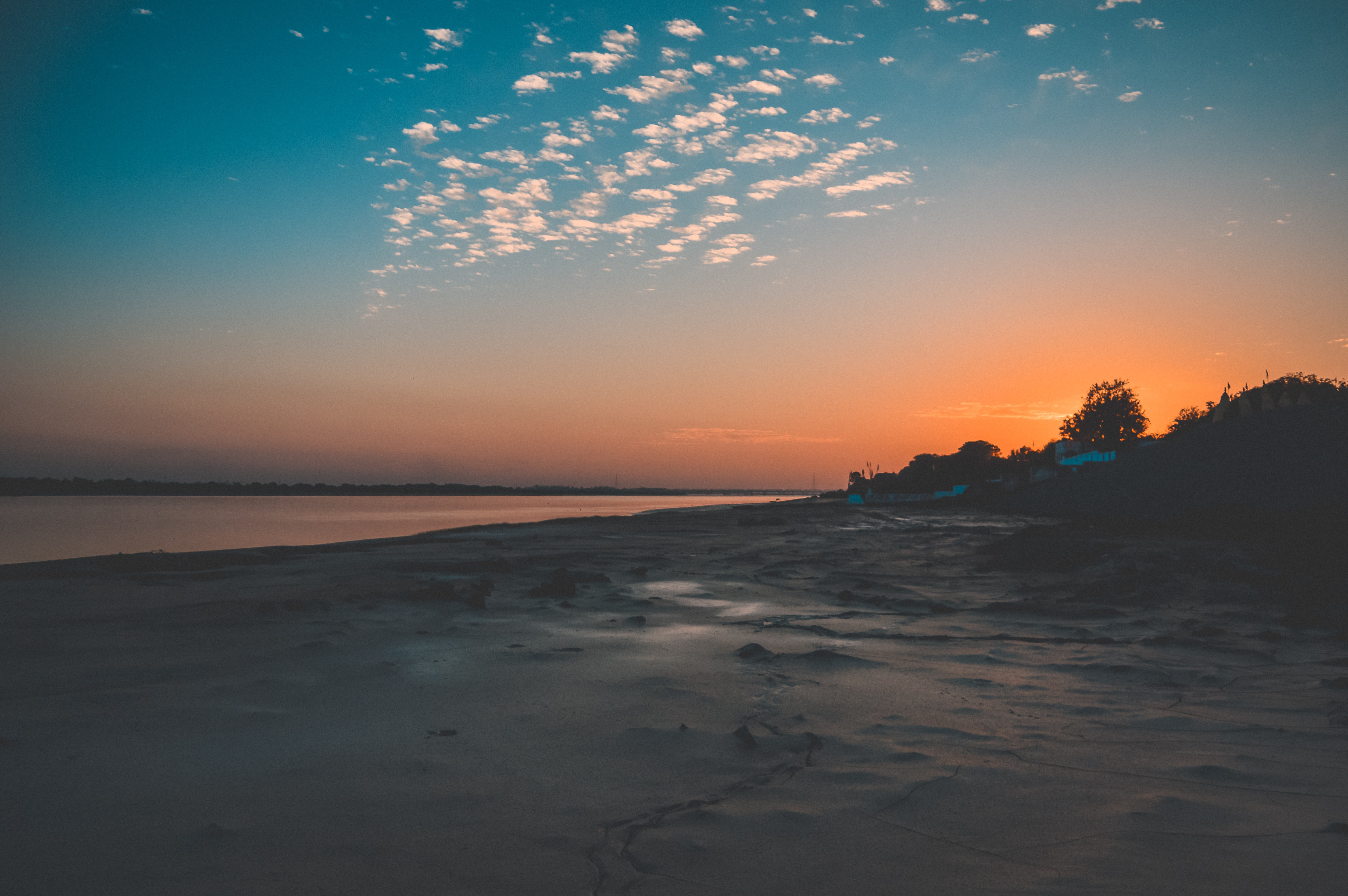 Seaside taken during sunset photo