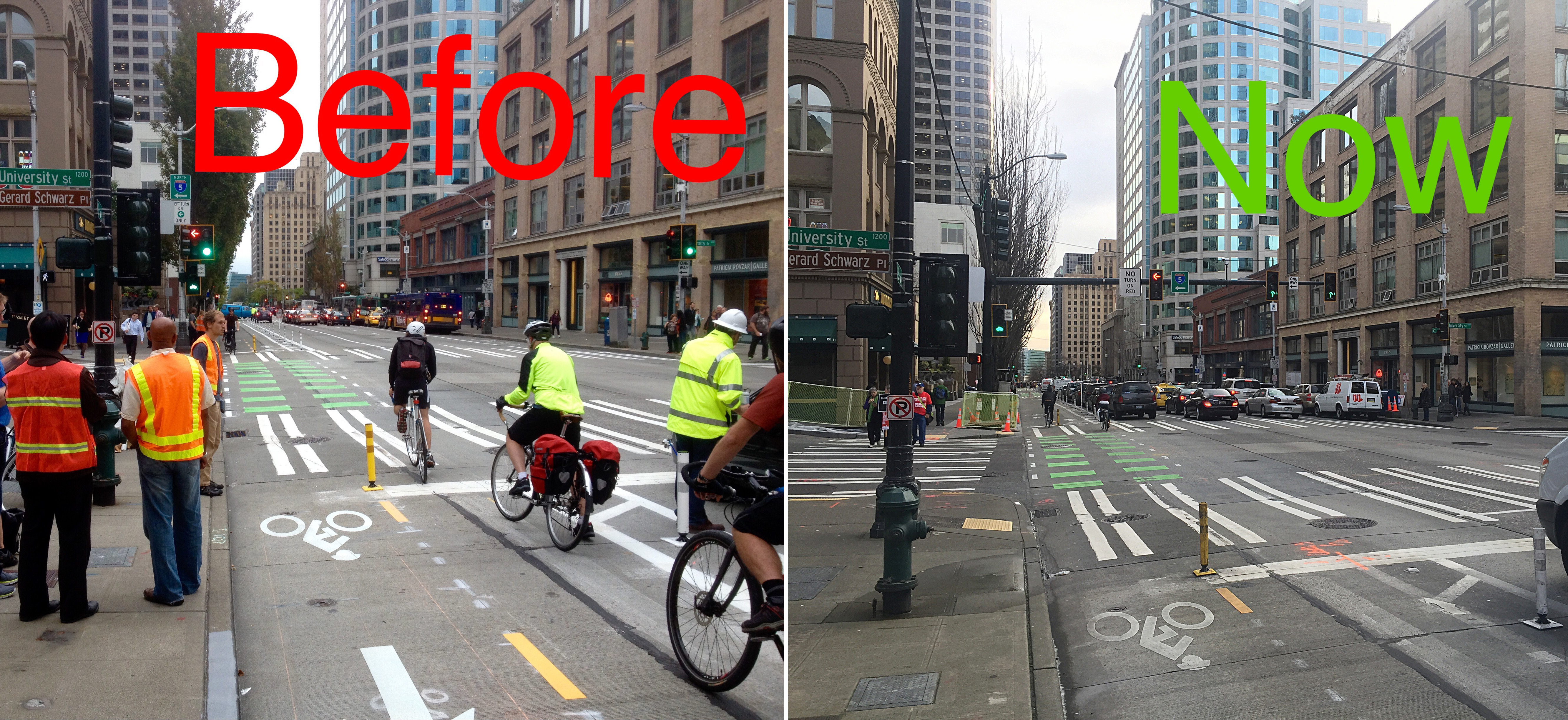 New 2nd Ave traffic signals clear up confusion | Seattle Bike Blog