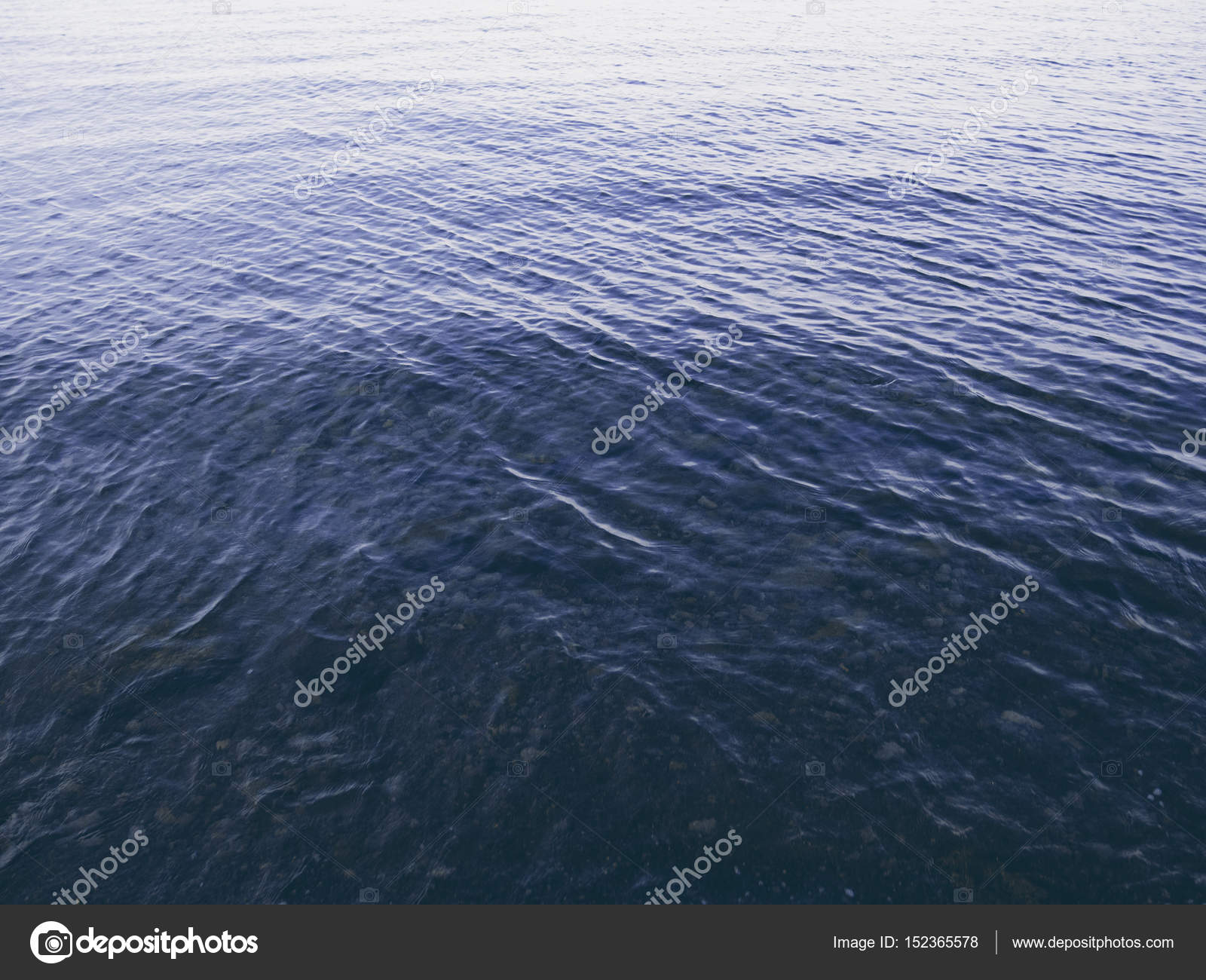 Still sea surface with ripples on clean water. Seawater texture in ...