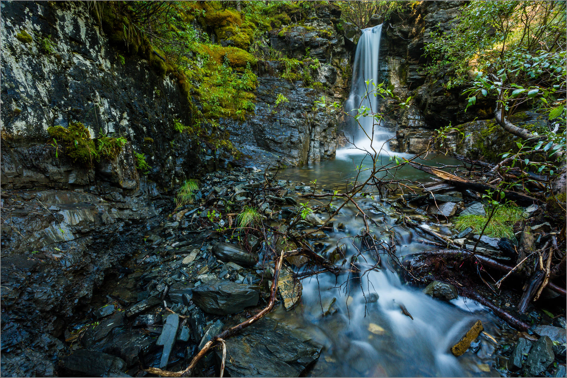 A secluded waterfall in Kananaskis | Christopher Martin Photography