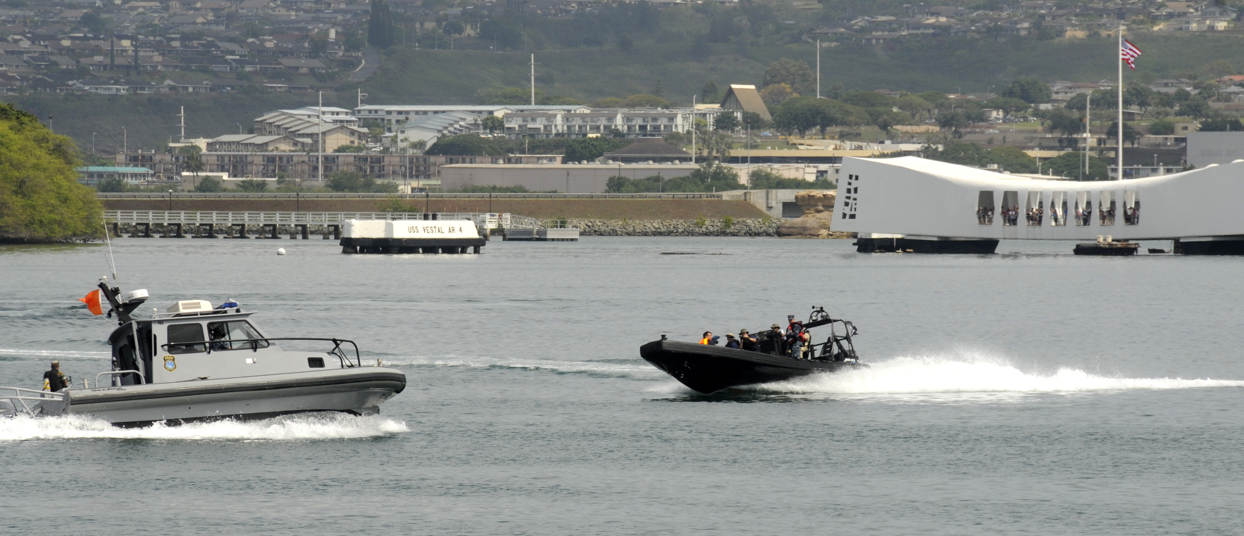 File:US Navy 100322-N-7498L-128 A harbor security boat assigned to ...