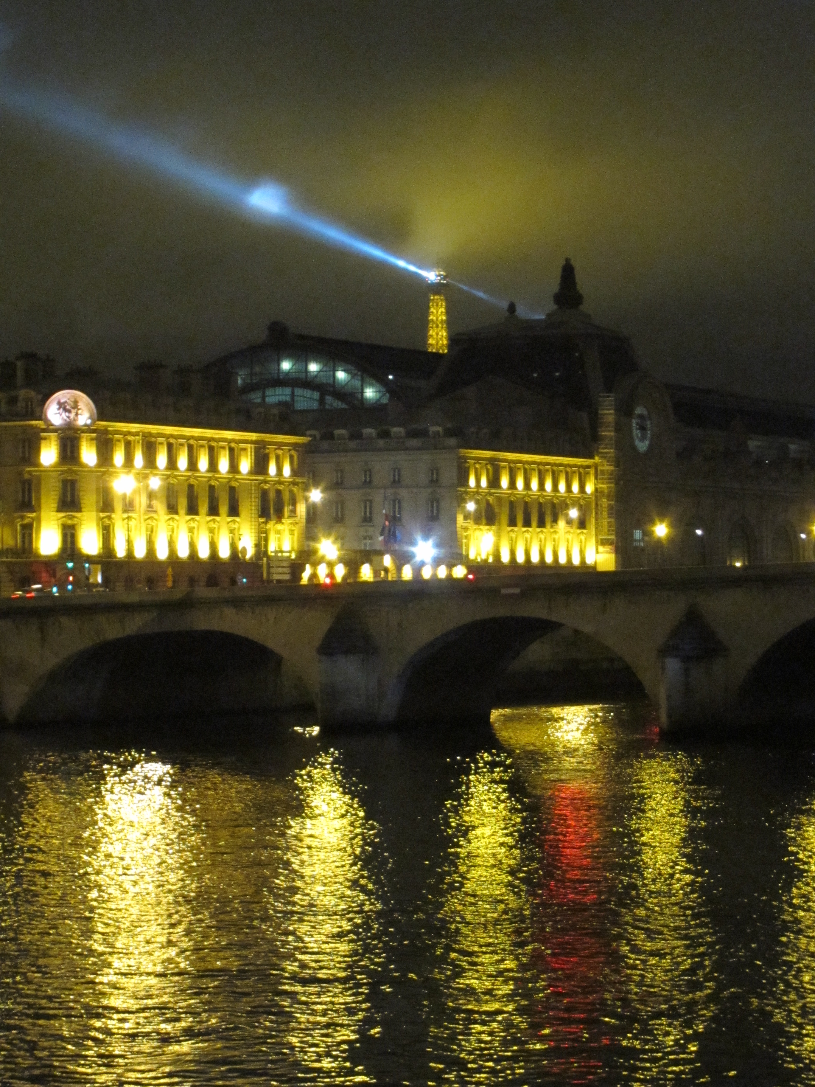 Seine at night photo