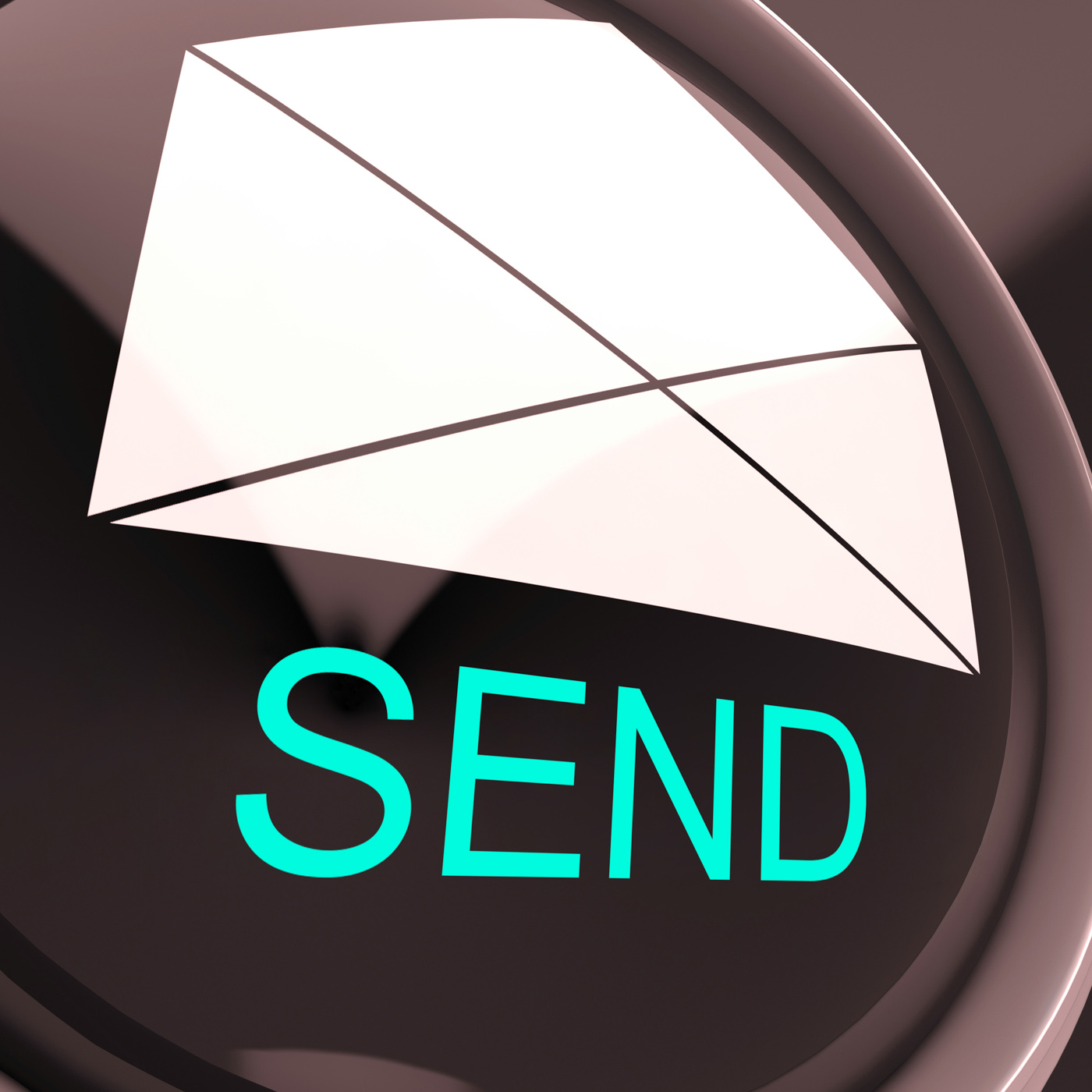 Send envelope means email or post to recipient photo