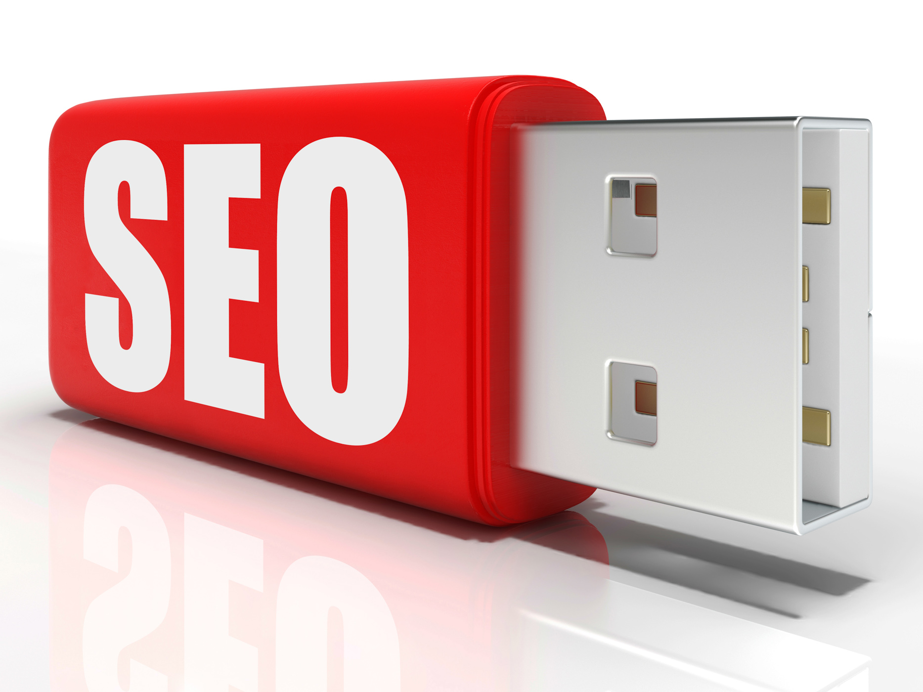 Seo pen drive shows search engine optimization or management photo