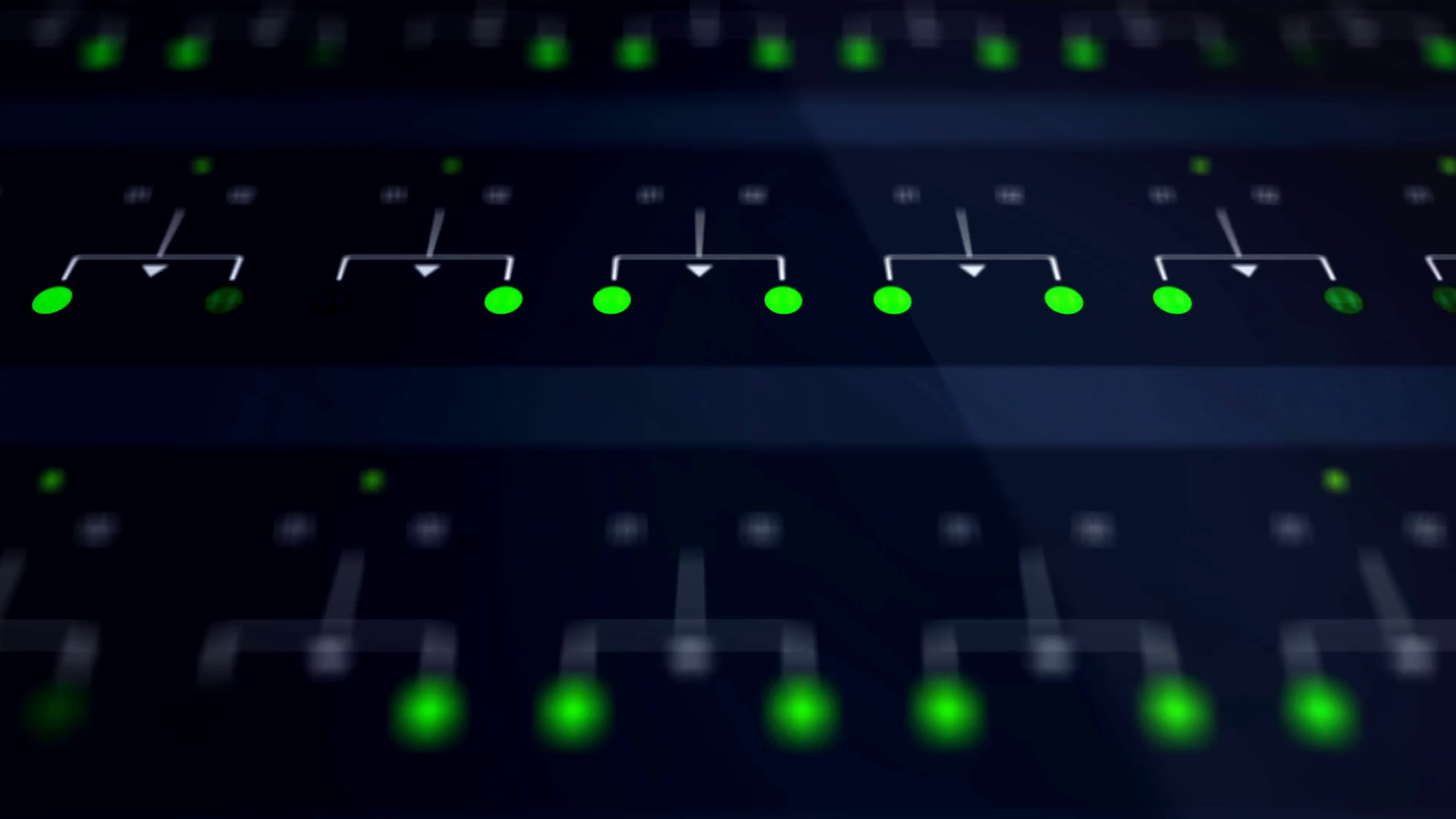 Closeup Of Green Network Server Farm Lights Blinking Motion ...