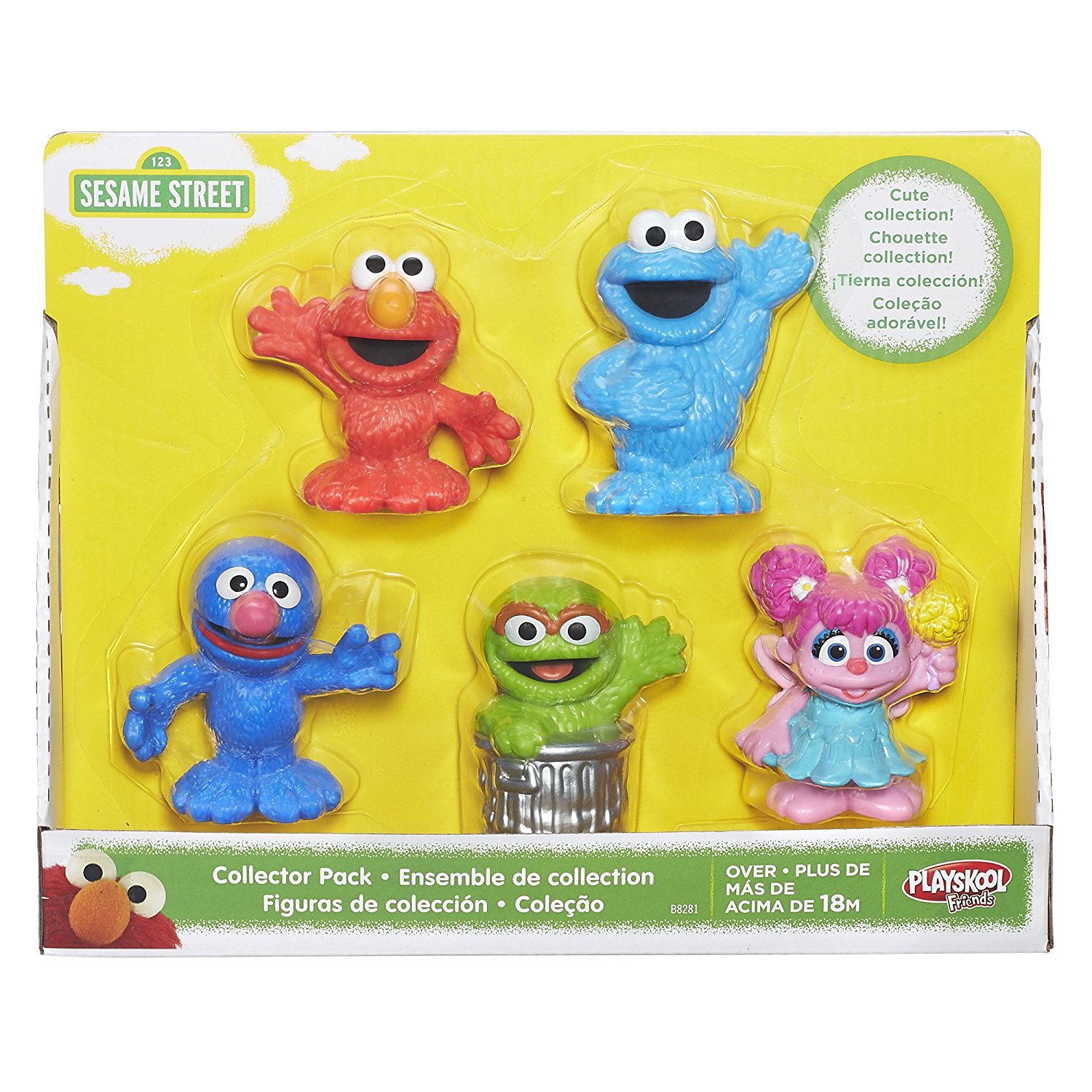 Amazon.com: Sesame Street Playskool Collector Pack 5 Figures: Toys ...