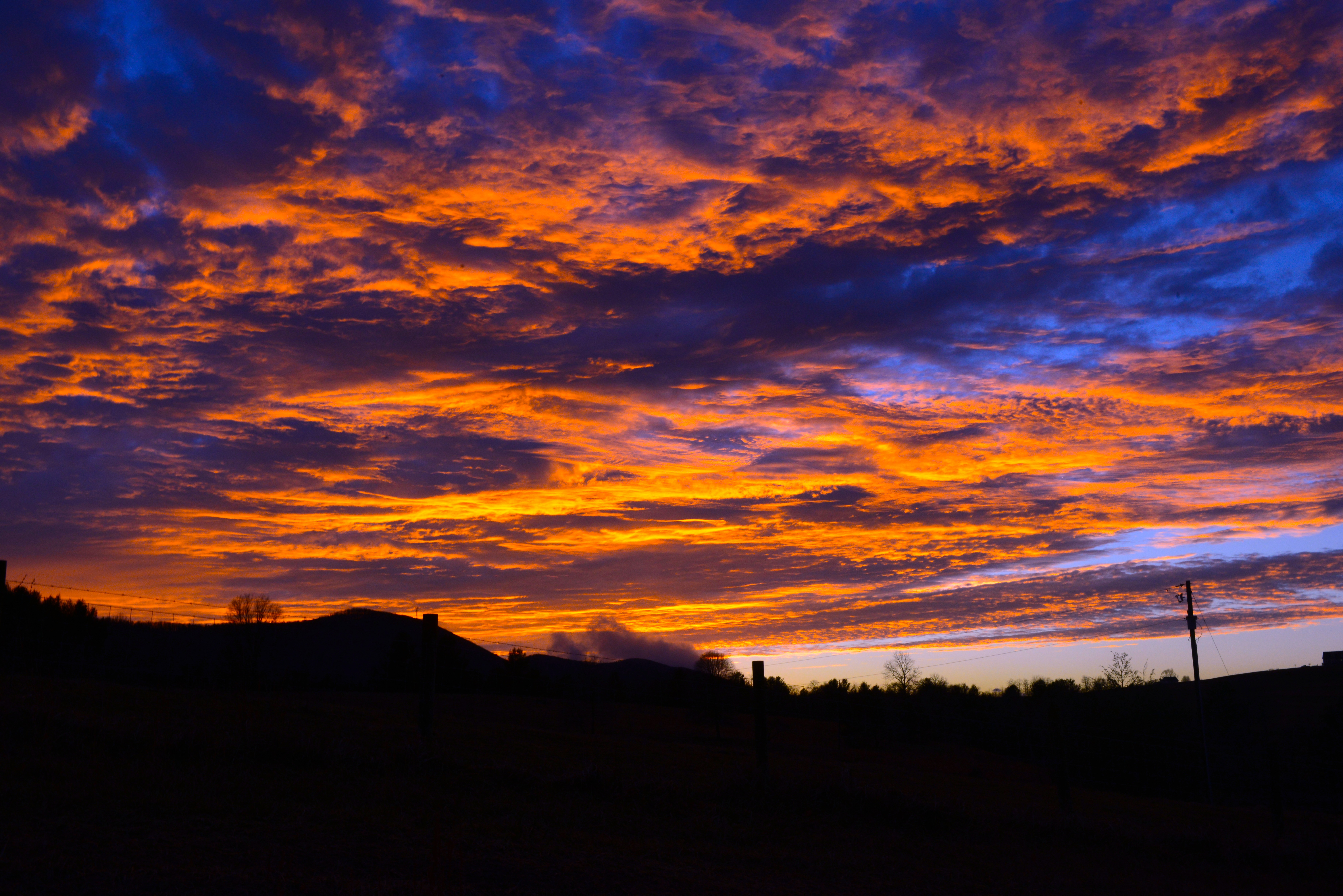 Red Sky at Dusk | Blue Ridge Views