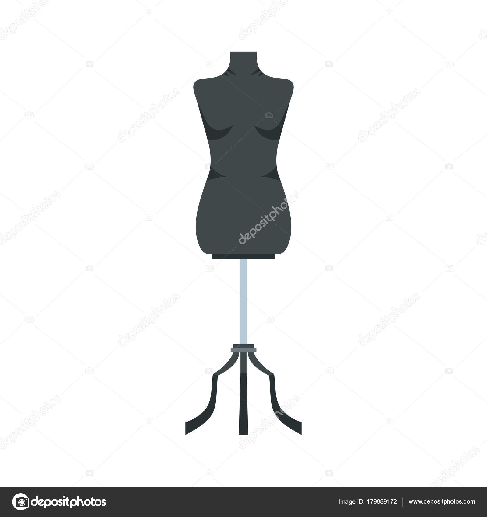Sewing mannequin icon, flat style — Stock Vector © ylivdesign #179889172