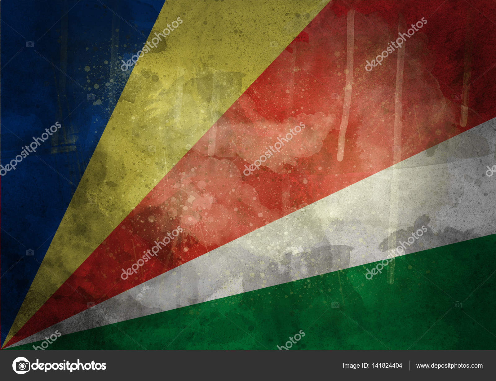Seychelles grunge flag — Stock Photo © MrsWilkins #141824404