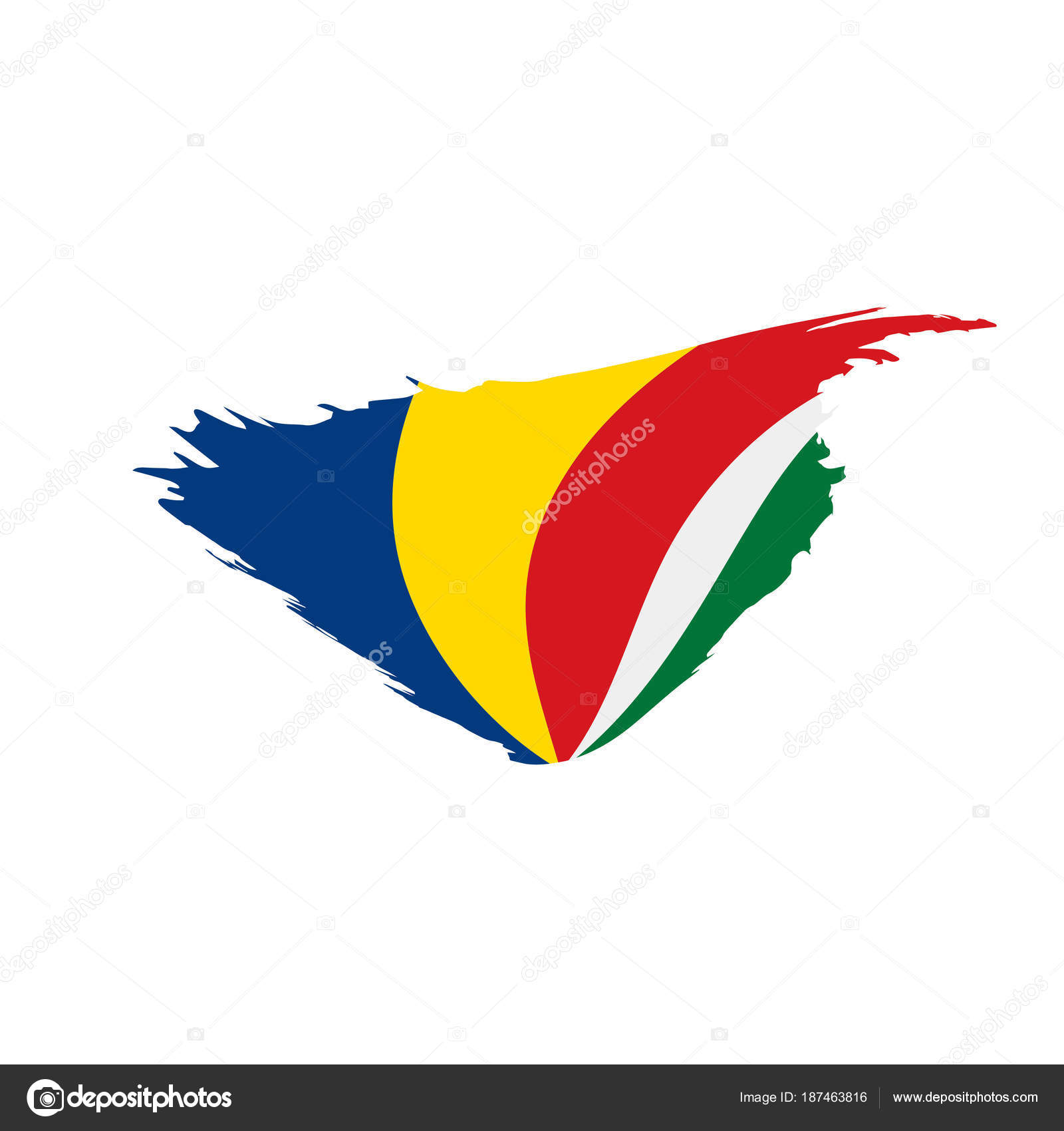Seychelles flag, vector illustration — Stock Vector © artbutenkov ...