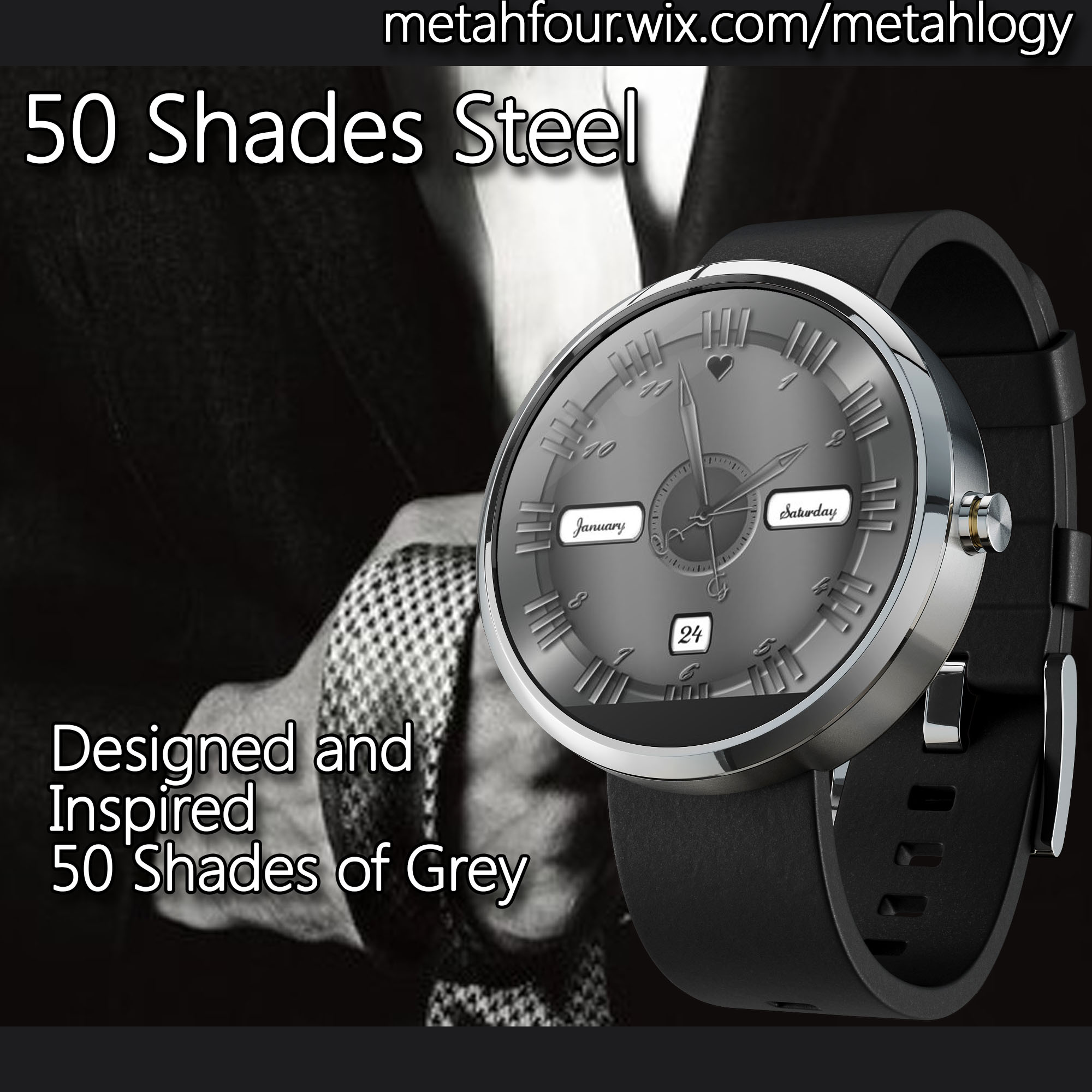 50 Shades Masked for Moto 360 | FaceRepo