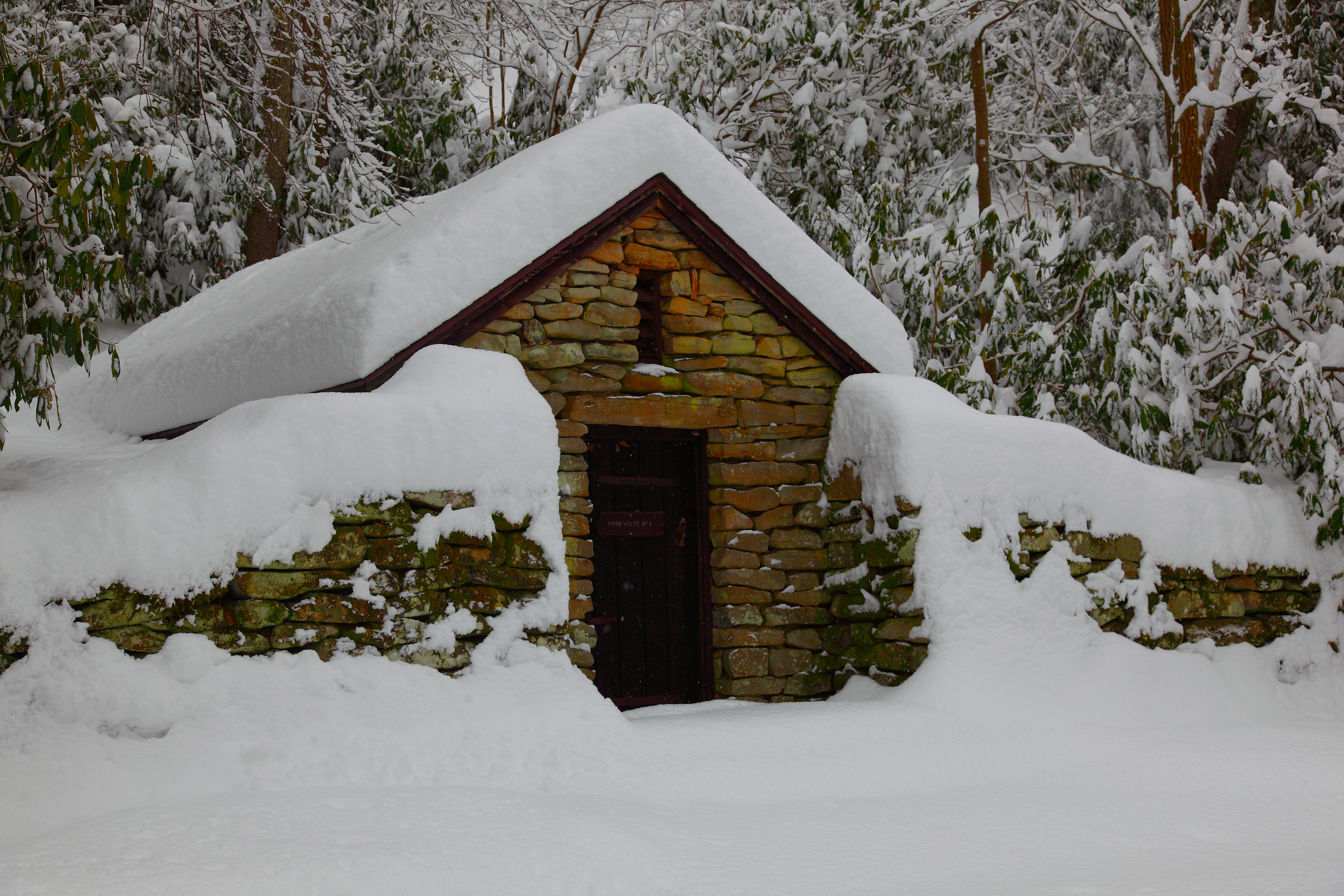 Rock Shed Babcock wv Snow Storm | Structures| Free Nature Pictures ...