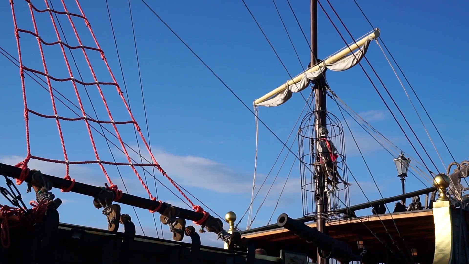 Old Pirate Galleon Ship. Sailing Ship Stock Video Footage - Videoblocks