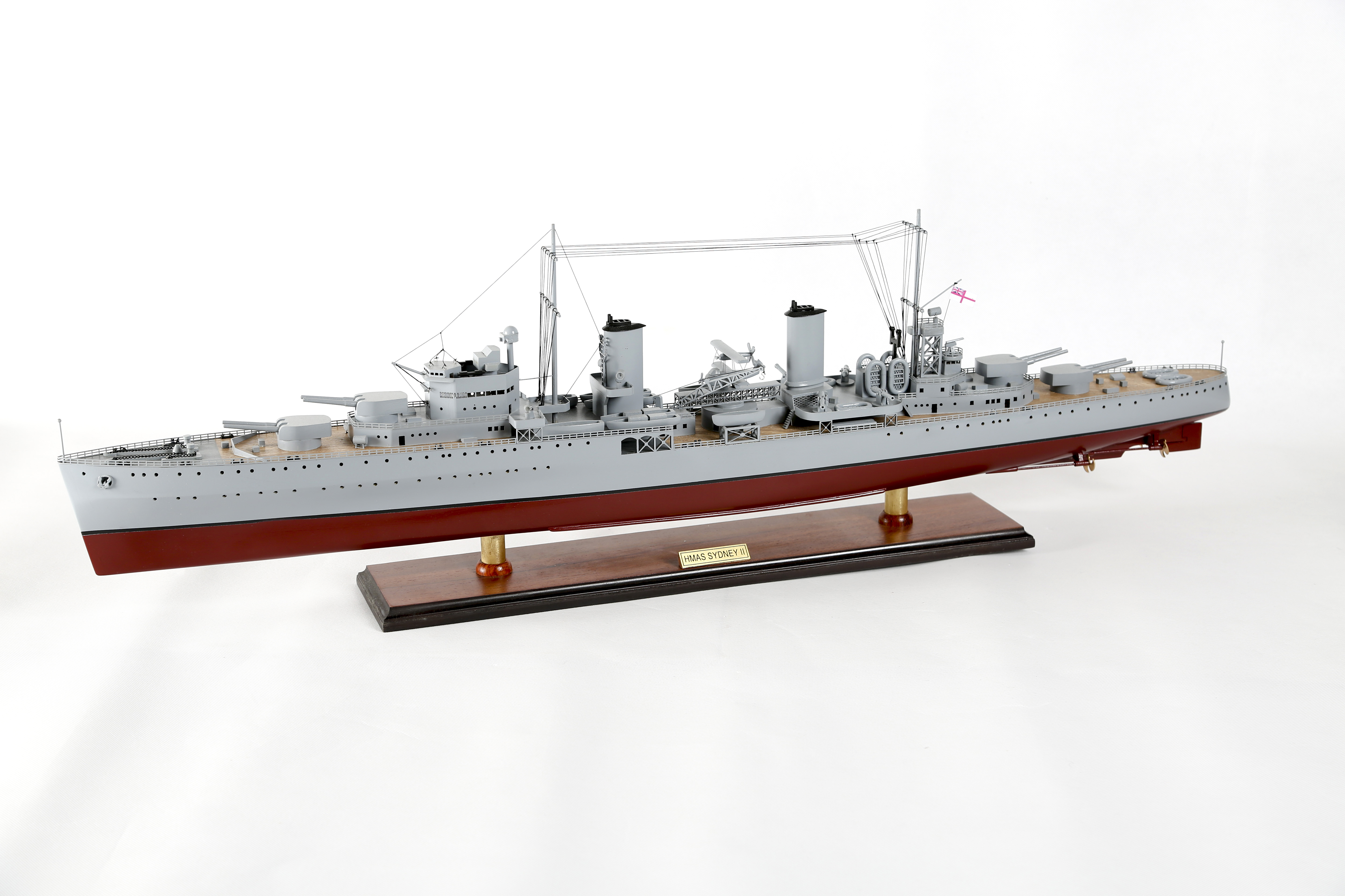 HMAS Sydney Cruiser model replica ship. Model Navy ship