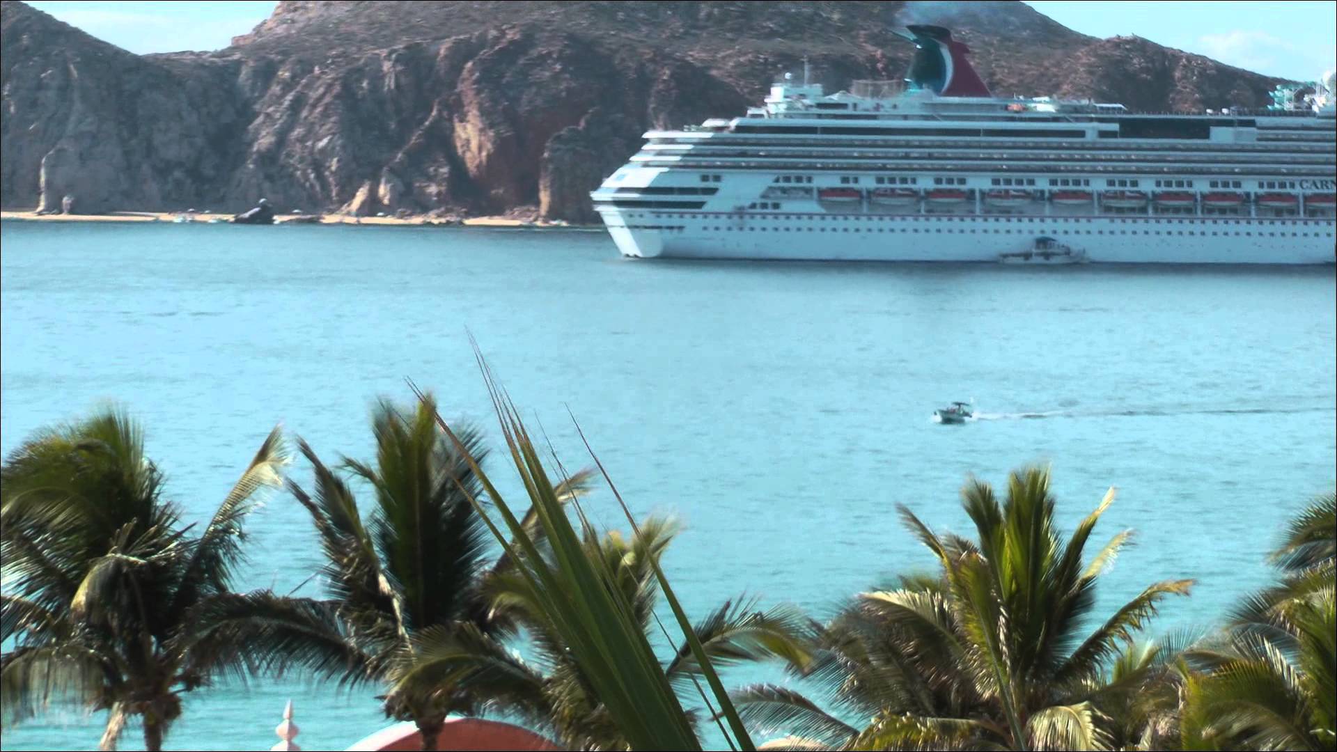 All kinds of boats and cruise ships in Cabo San Lucas Bay, Baja ...