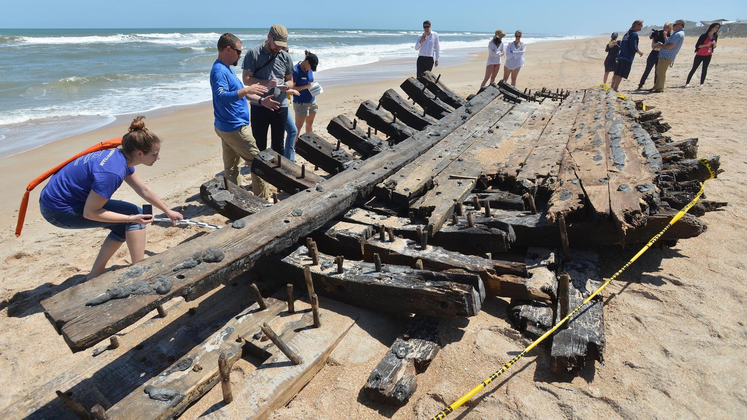 Suspected Centuries Old Shipwreck Washes Ashore In Ponte Vedra Beach ...