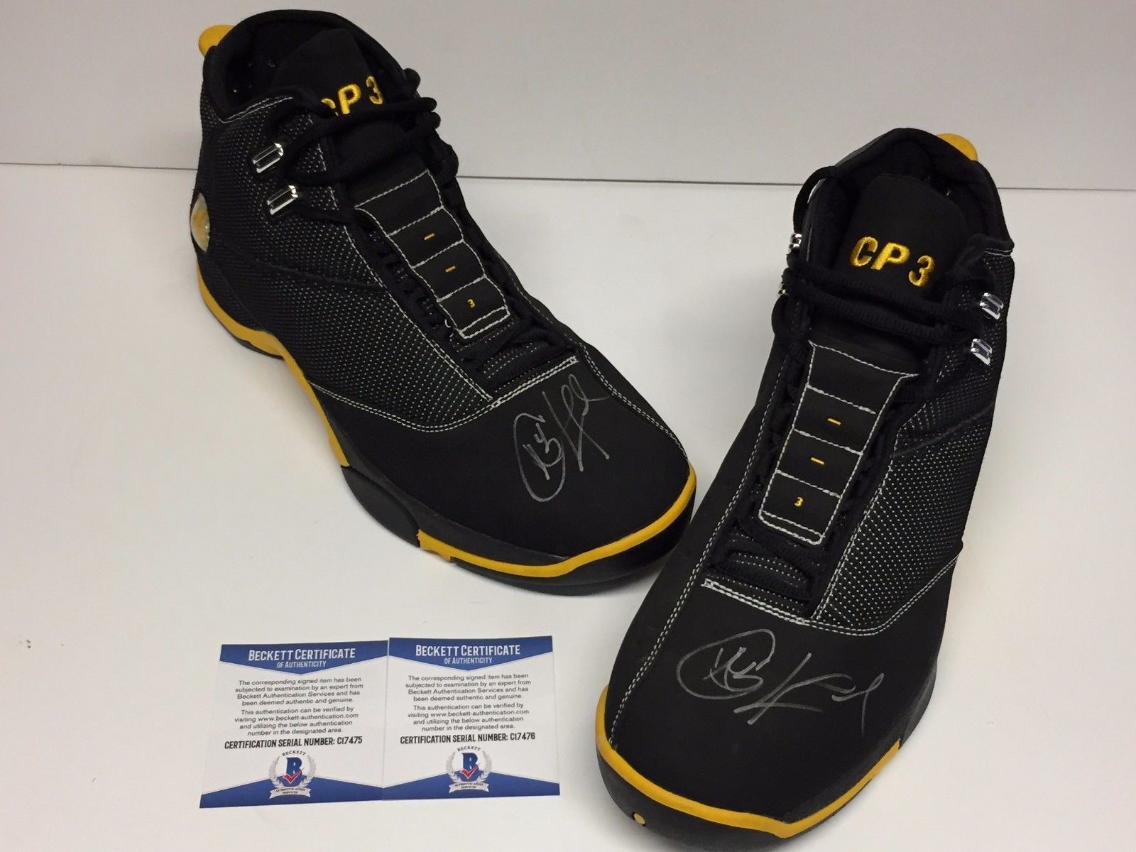 Chris Paul Signed Game Used Pair Nike Jordan Basketball Shoes CP3 ...