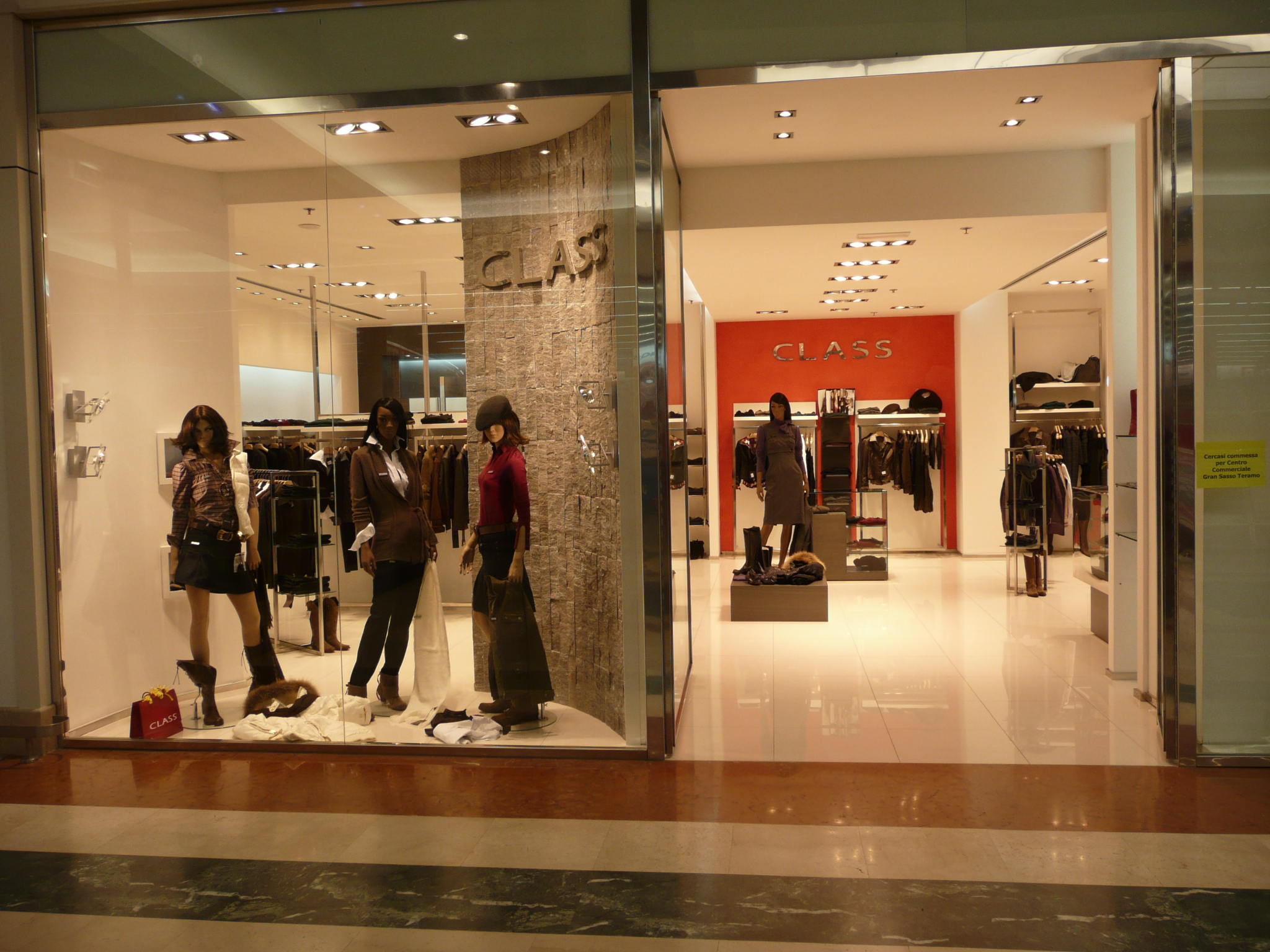 Shop of clothes photo
