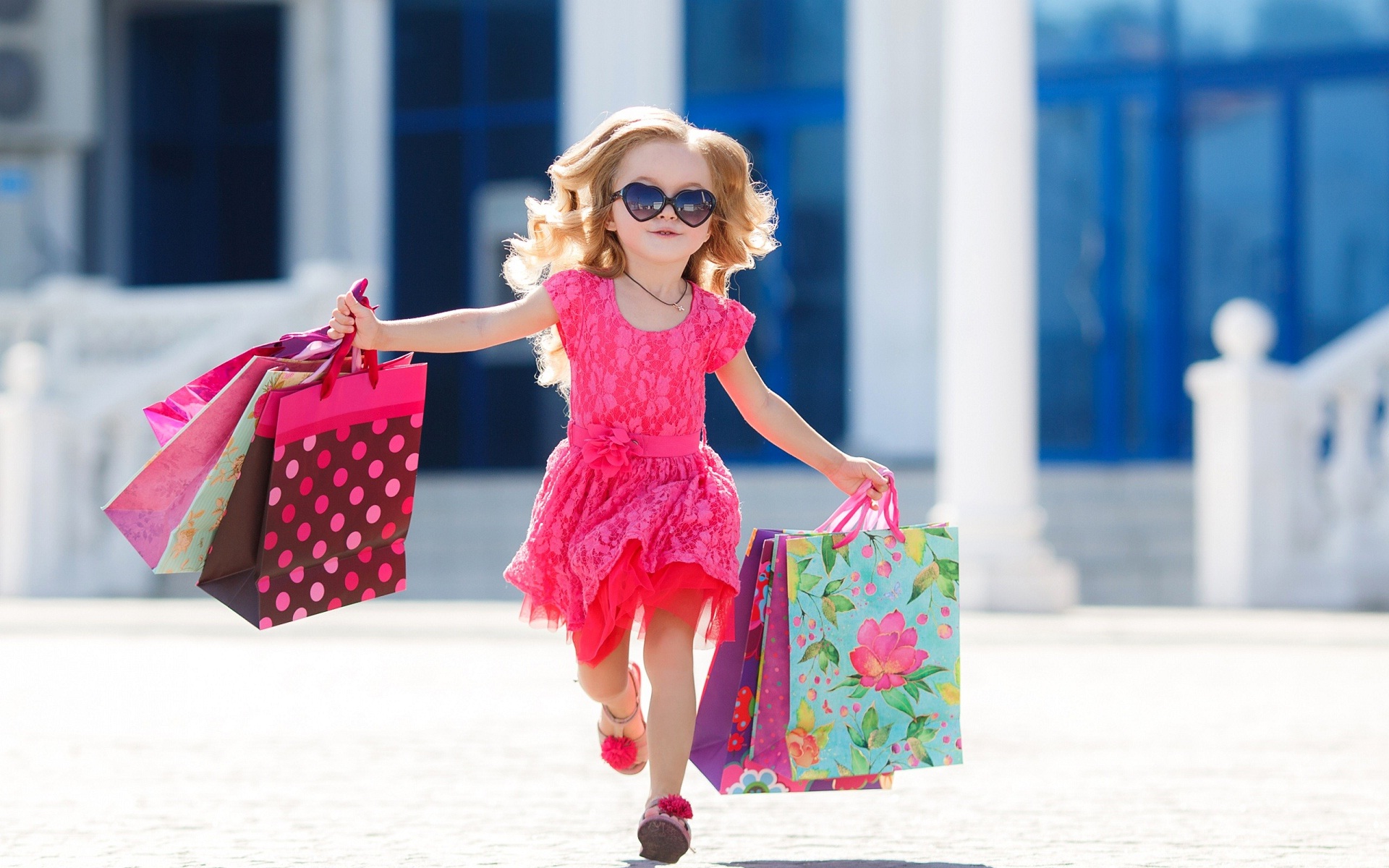 Stylish cute girl shopping time wallpapers | HD Wallpapers Rocks